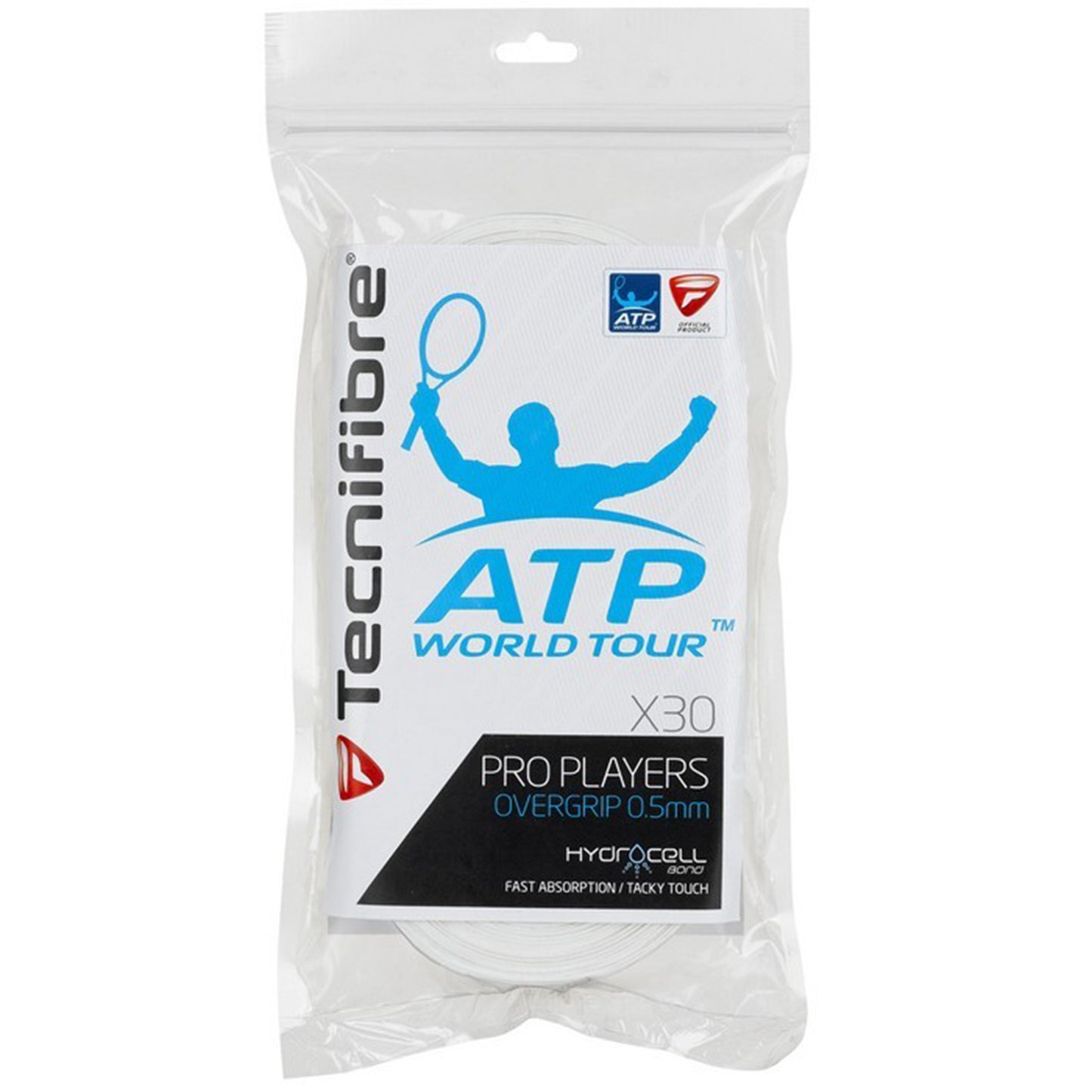 Tecnifibre Players Pro 30er Pakke Med 30-Hvid Tecnifibre Players Pro 30er Pakke Med 30-Hvid