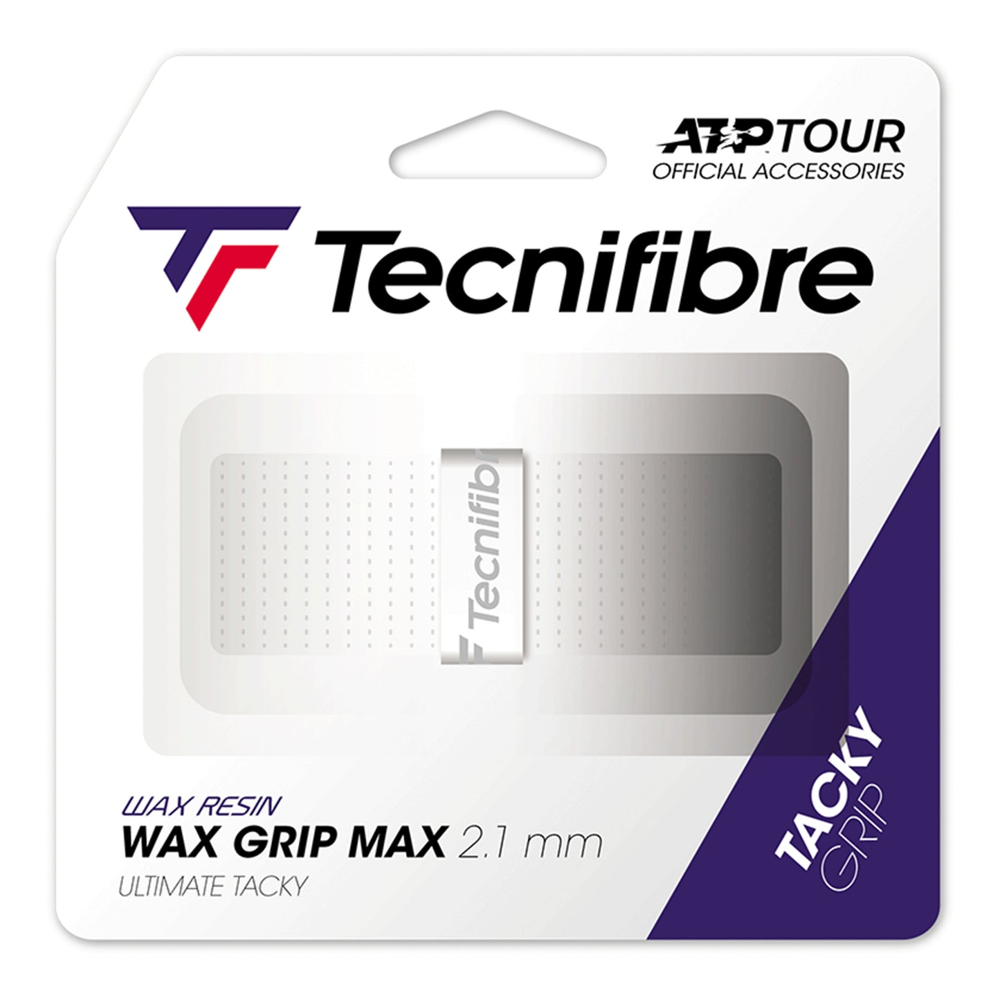 Tecnifibre Wax Max Grip Pakke Med 1-Hvid Tecnifibre Wax Max Grip Pakke Med 1-Hvid