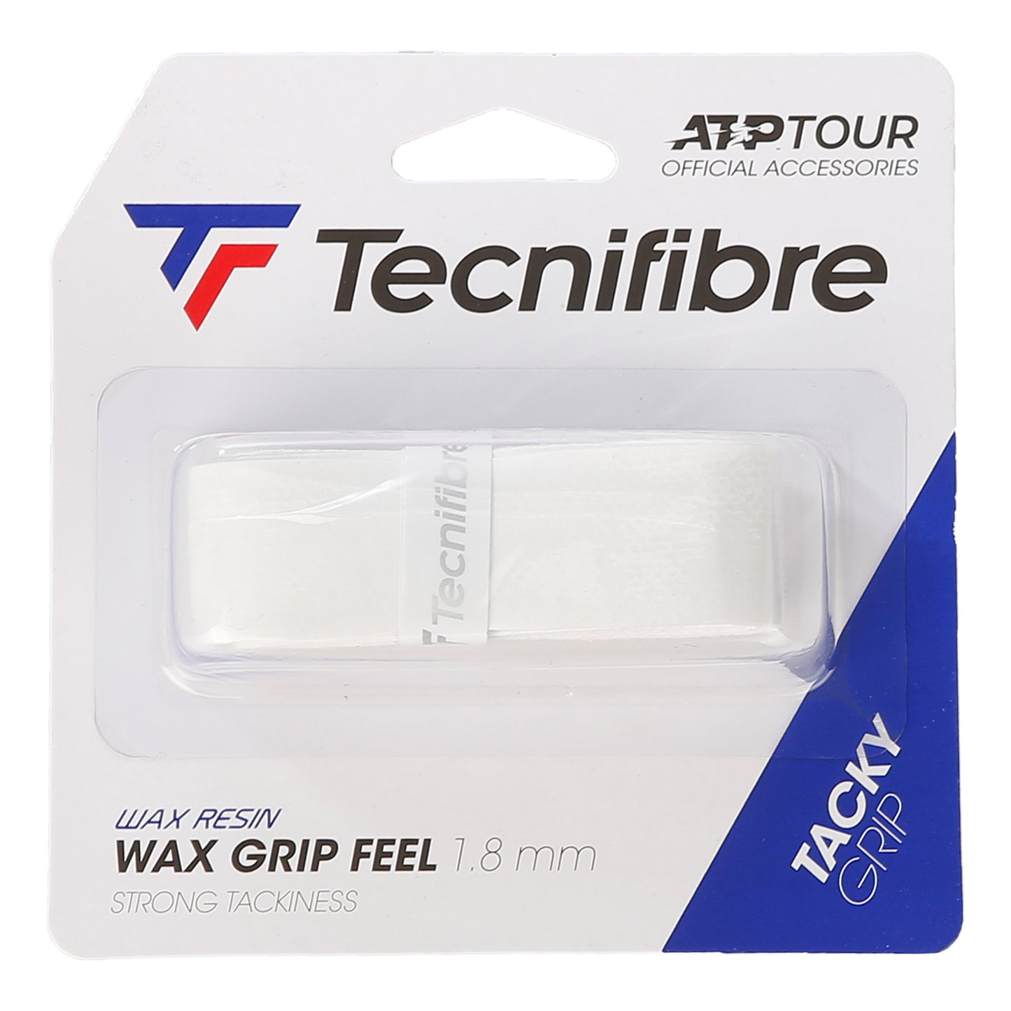 Tecnifibre Wax Feel Grip Pakke Med 1-Hvid Tecnifibre Wax Feel Grip Pakke Med 1-Hvid
