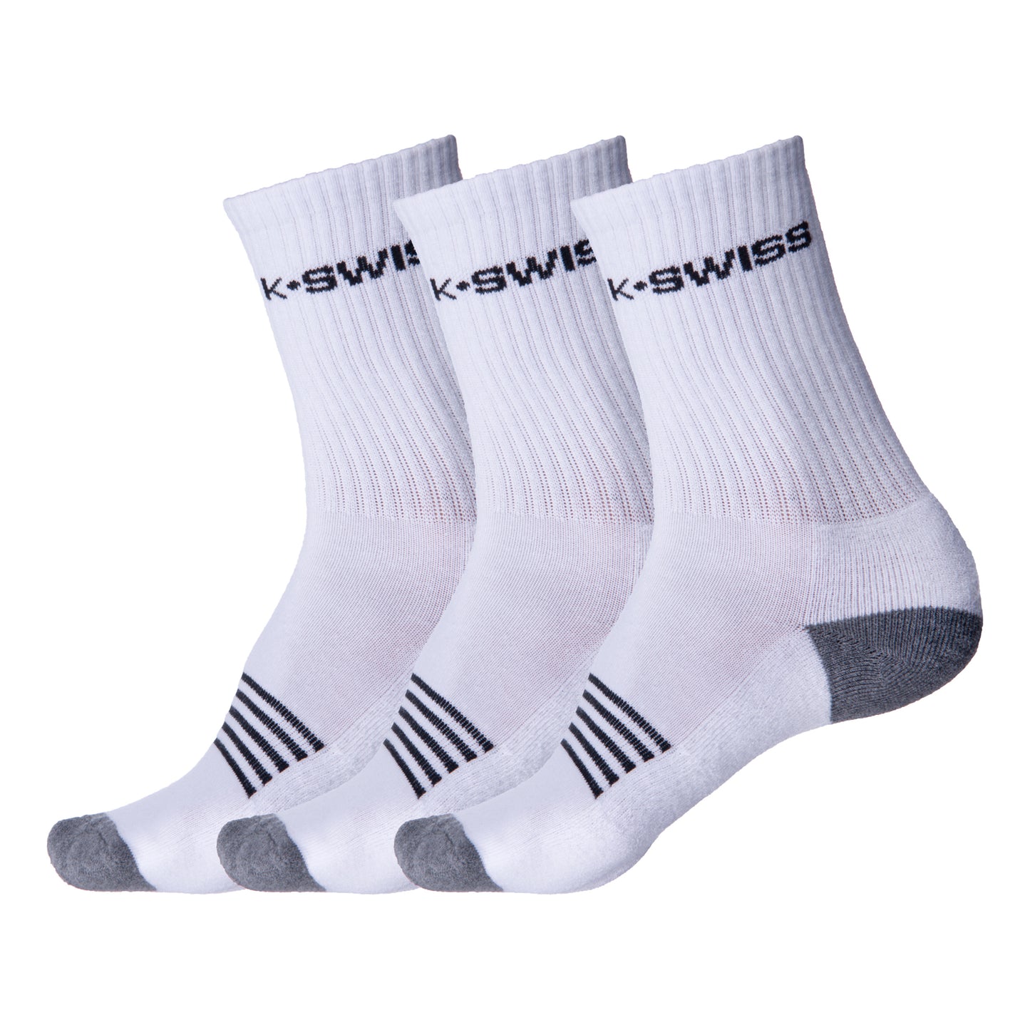K-Swiss Tennissokker Pakke Med 3 Herrer-Hvid,Sort K-Swiss Tennissokker Pakke Med 3 Herrer-Hvid,Sort