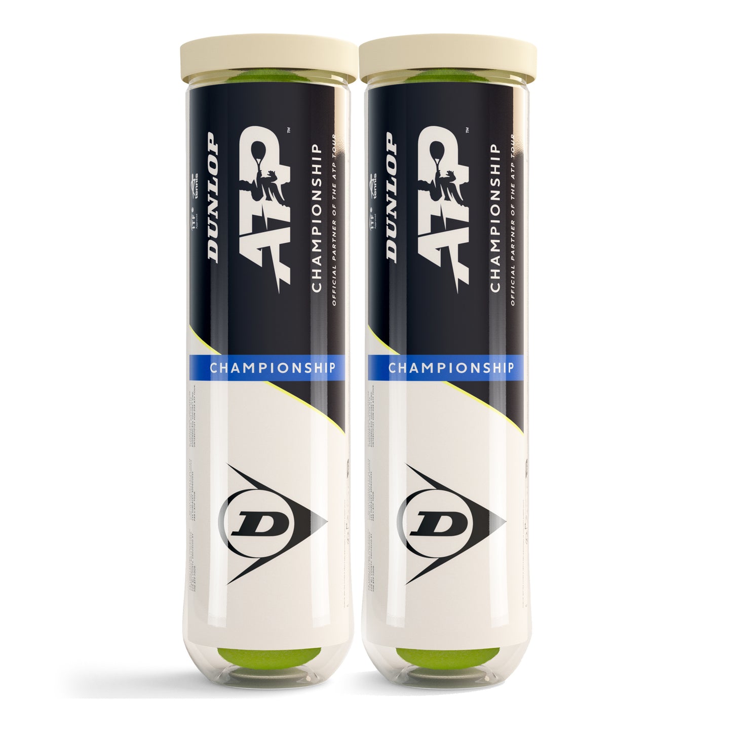 Dunlop ATP Championship Bi Pack 2x Dåse Med 4 Dunlop ATP Championship Bi Pack 2x Dåse Med 4