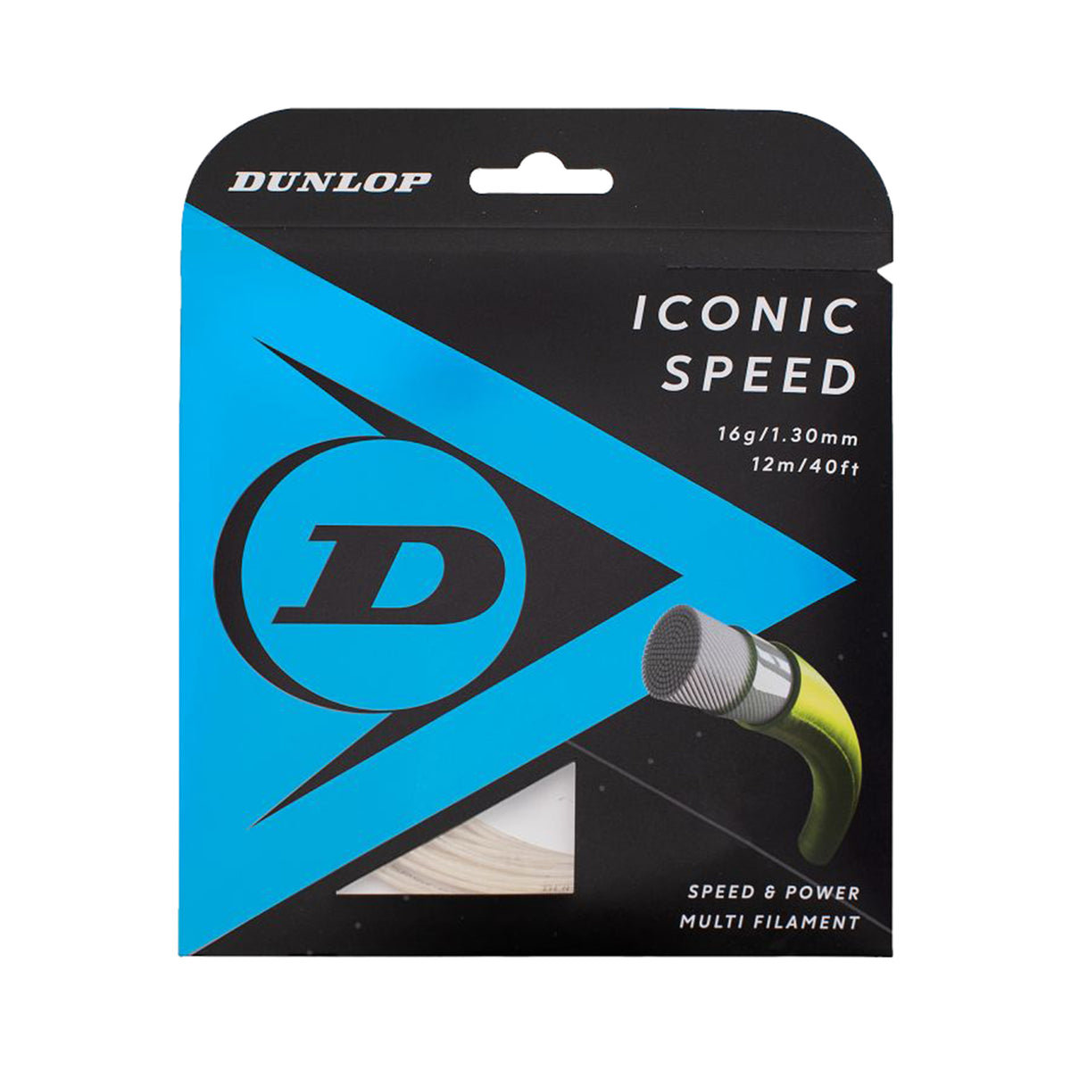 Dunlop Iconic Speed Strengesæt 12m-Naturfarvet Dunlop Iconic Speed Strengesæt 12m-Naturfarvet