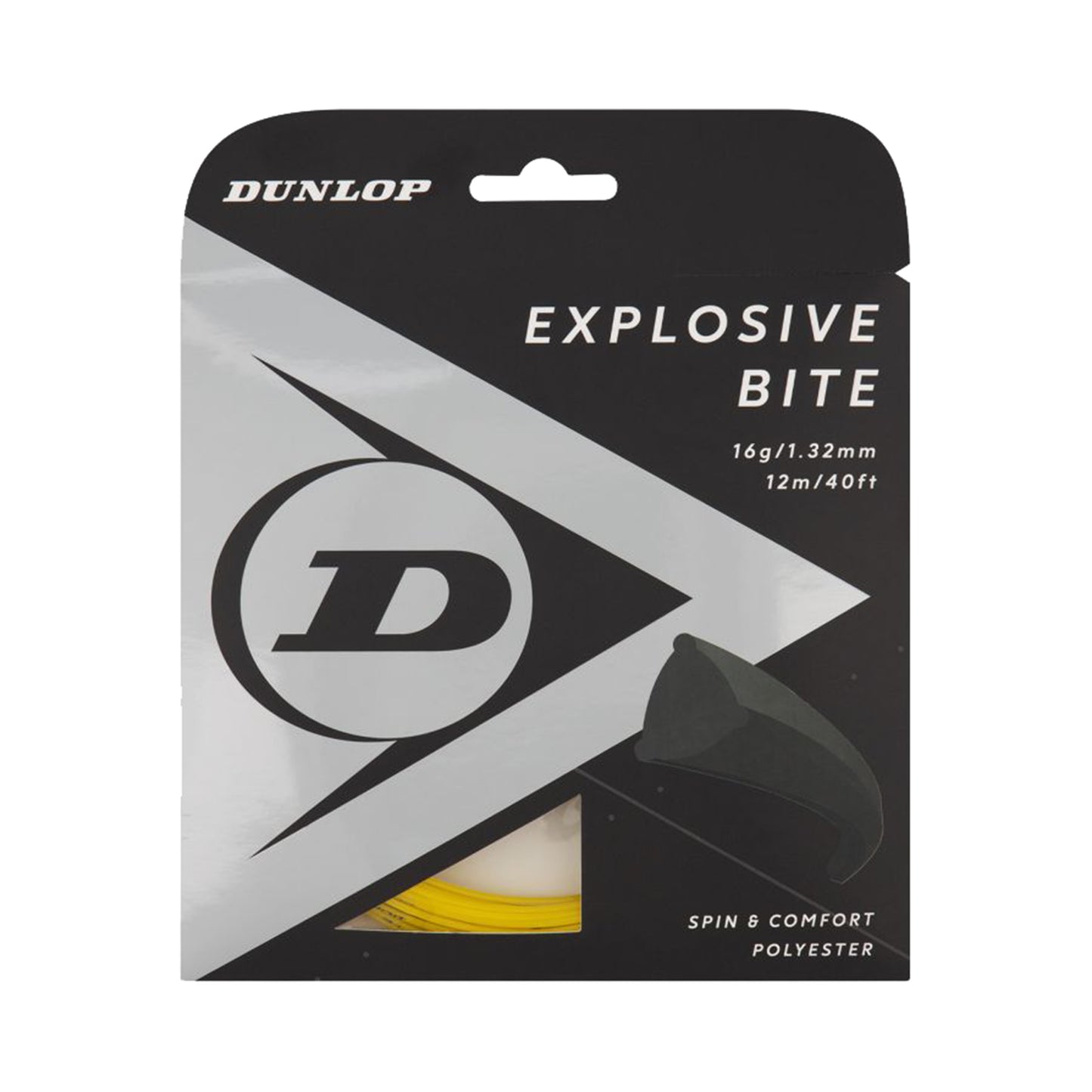 Dunlop Explosive Bite Strengesæt 12m - gul Dunlop Explosive Bite Strengesæt 12m - gul