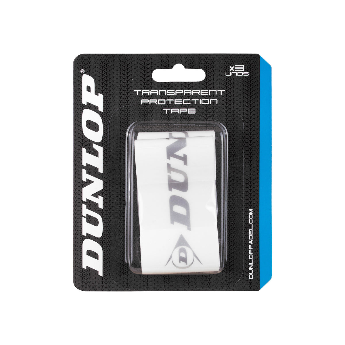 Dunlop Padel Transparent Pro Tape Rammebeskyttelsestape-Transparent Dunlop Padel Transparent Pro Tape Rammebeskyttelsestape-Transparent