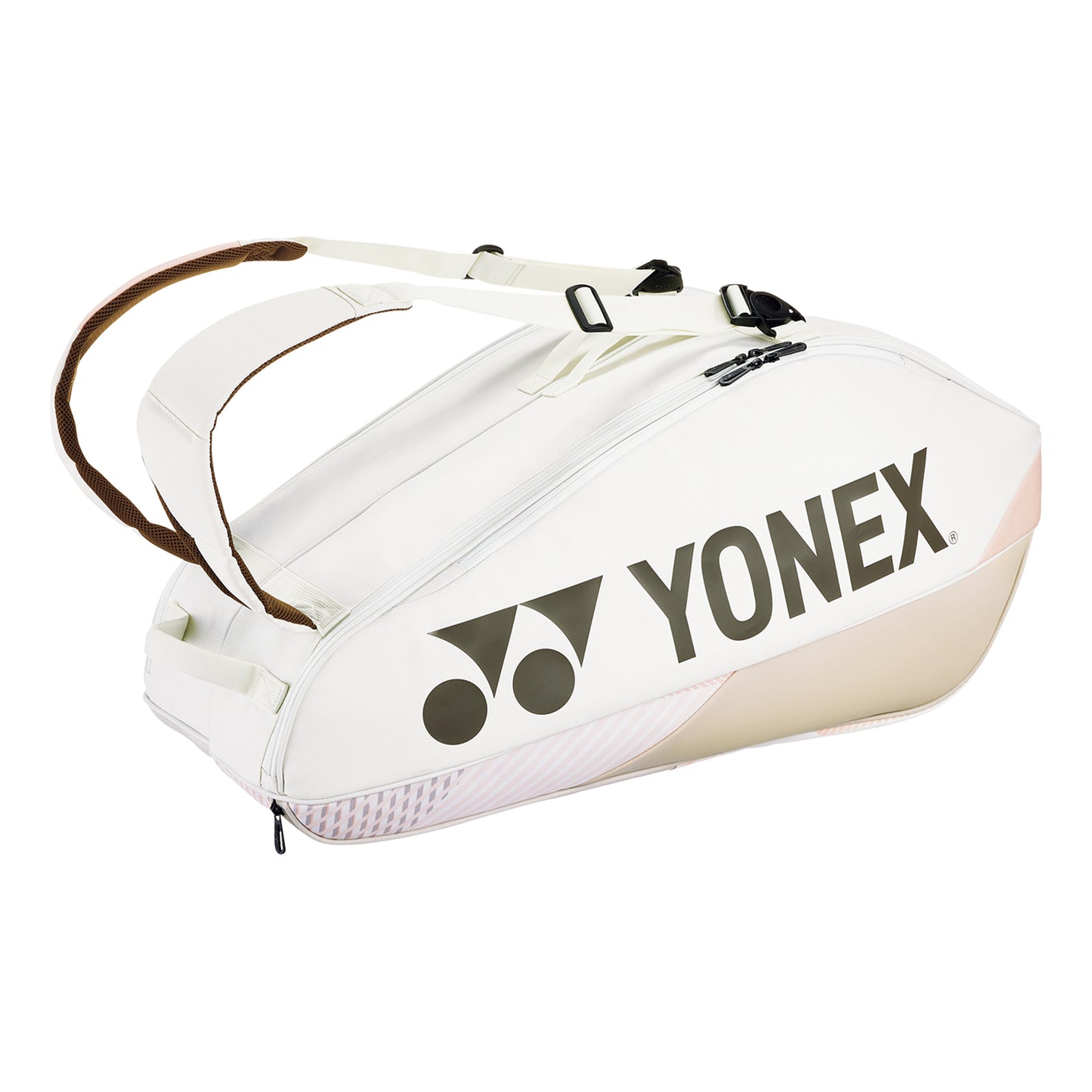Yonex Pro Racquet Bag Sand Beige Ketchertaske 8er-Beige,Rosa Yonex Pro Racquet Bag Sand Beige Ketchertaske 8er-Beige,Rosa