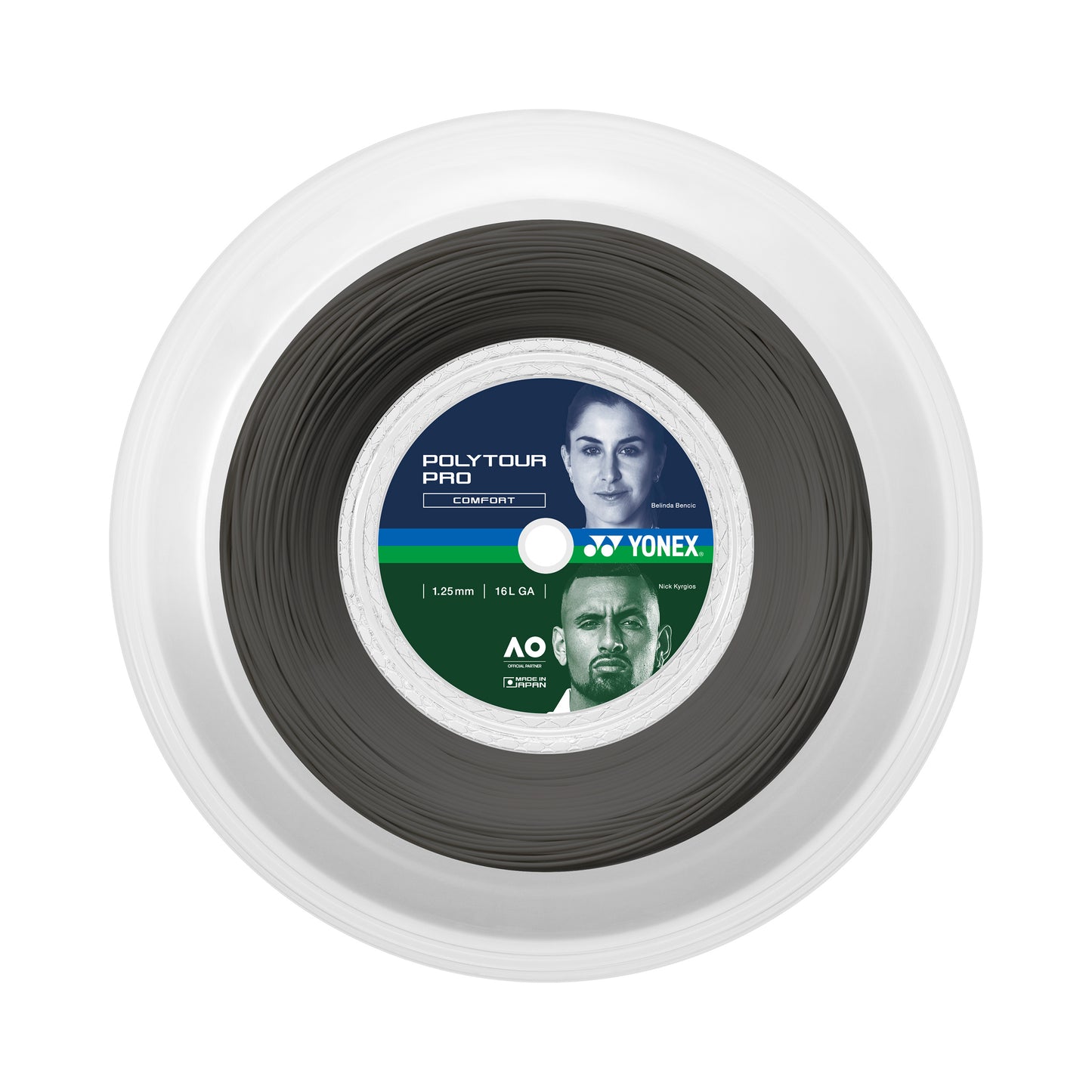 Yonex Poly Tour Pro Strenge, rulle 200m - sort Yonex Poly Tour Pro Strenge, rulle 200m - sort
