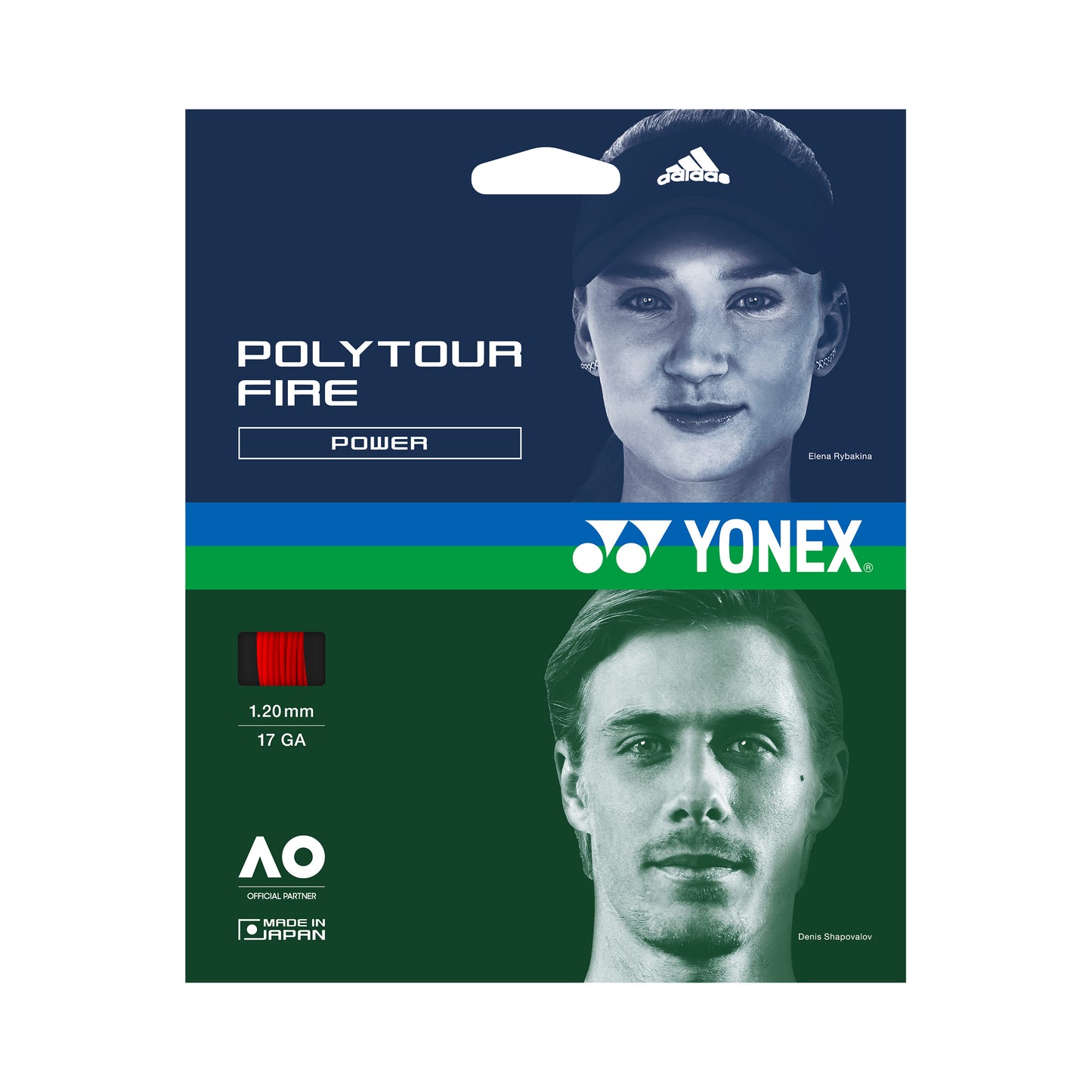 Yonex Poly Tour Fire Strengesæt 12m - rød Yonex Poly Tour Fire Strengesæt 12m - rød