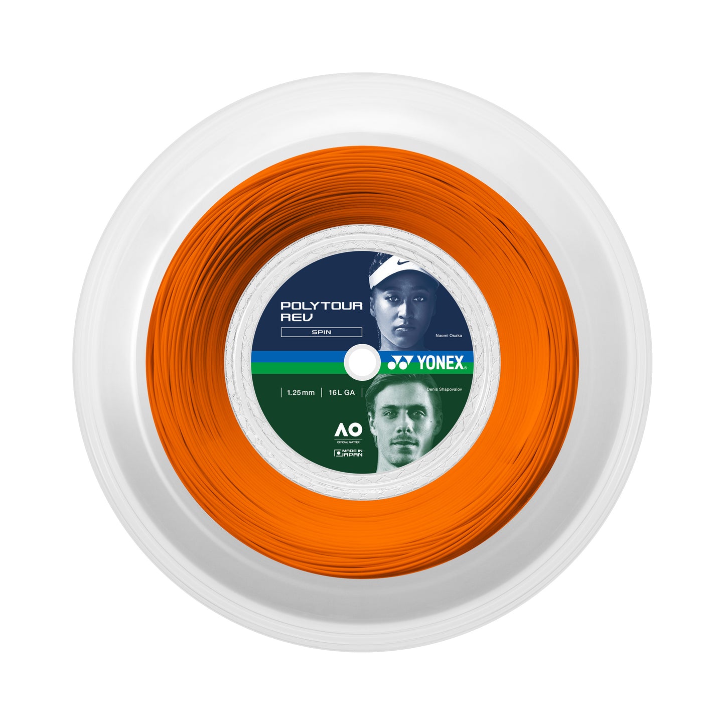 Yonex Poly Tour Rev Strenge,Rulle 200m-Orange Yonex Poly Tour Rev Strenge,Rulle 200m-Orange