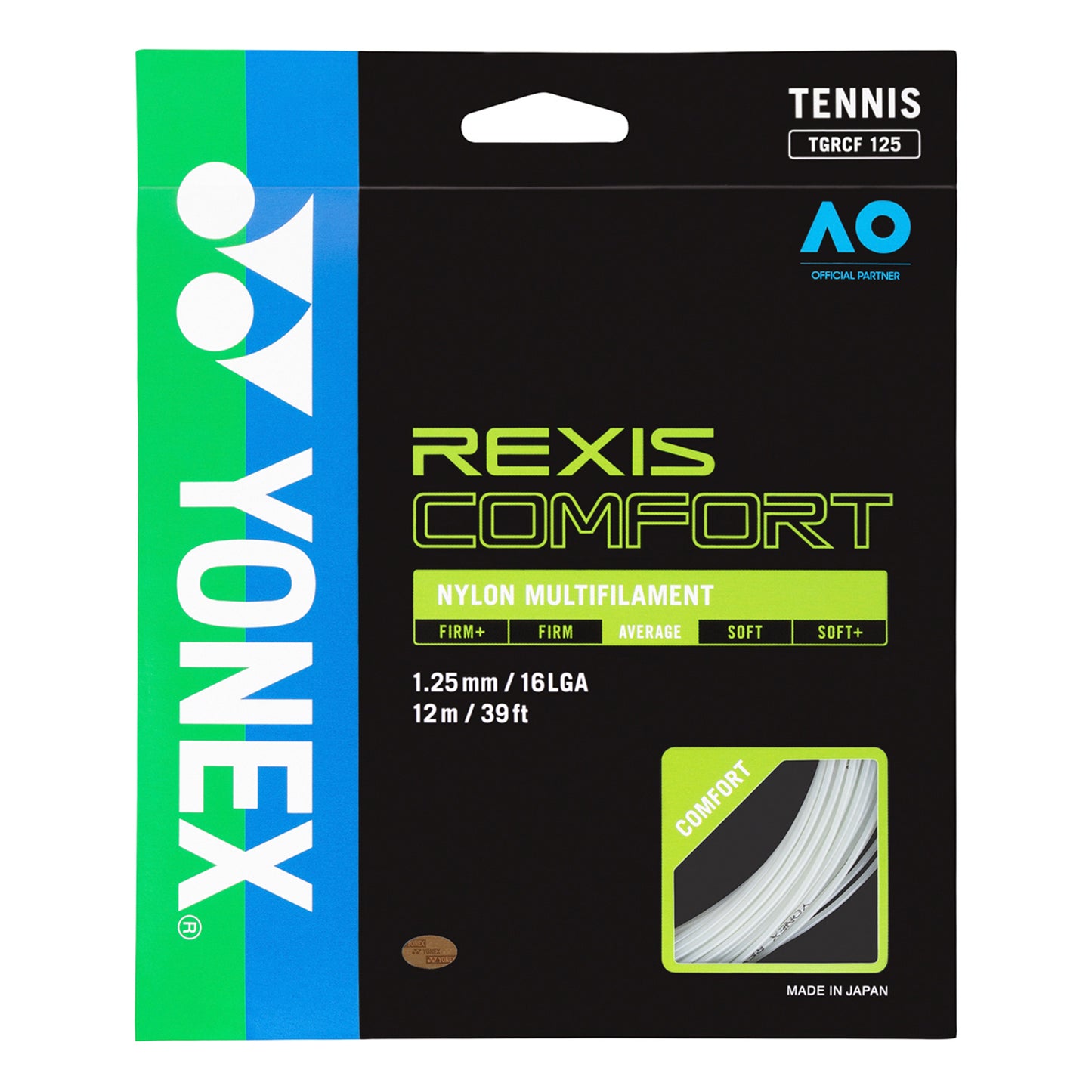 Yonex REXIS Comfort Strengesæt 12m - hvid Yonex REXIS Comfort Strengesæt 12m - hvid
