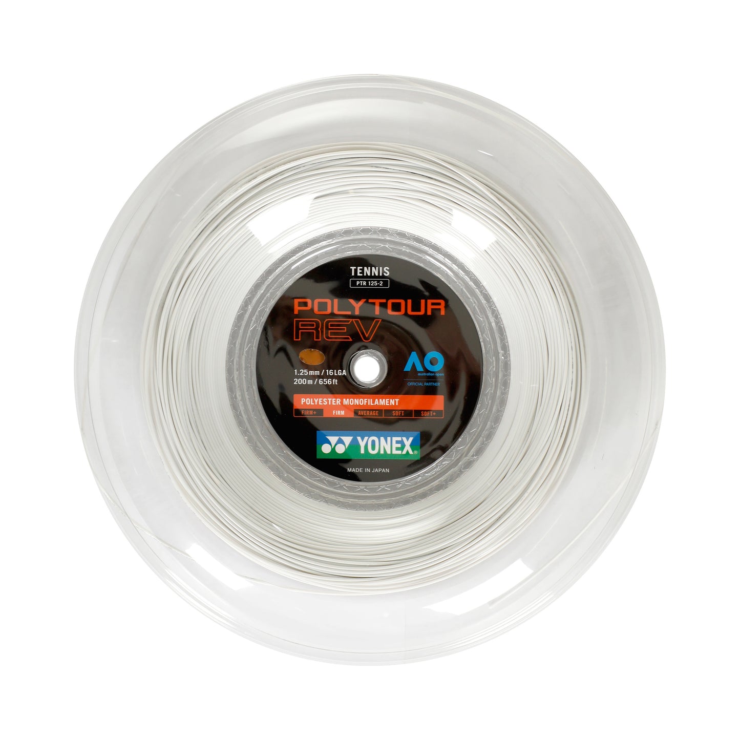 Yonex Poly Tour Rev Strenge,Rulle 200m-Hvid Yonex Poly Tour Rev Strenge,Rulle 200m-Hvid