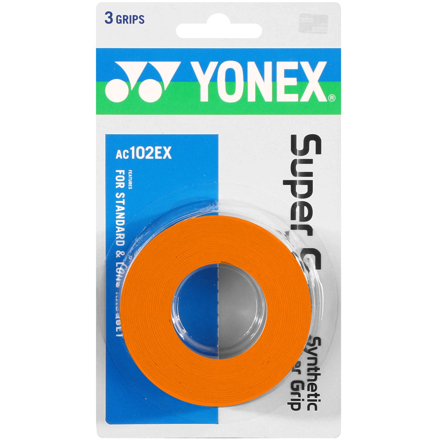 Yonex Super Grap Pakke med 3 - orange Yonex Super Grap Pakke med 3 - orange