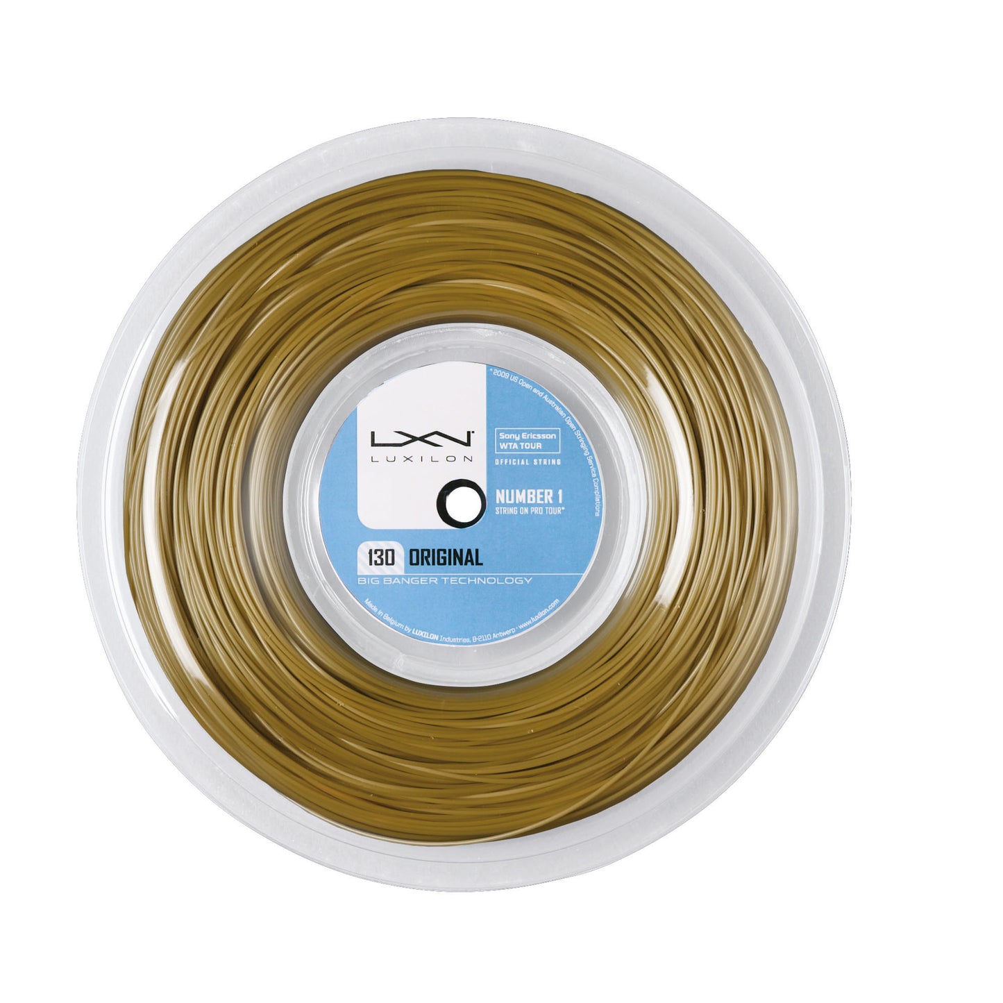 Luxilon Original amber Strenge, rulle 200m - gul Luxilon Original amber Strenge, rulle 200m - gul