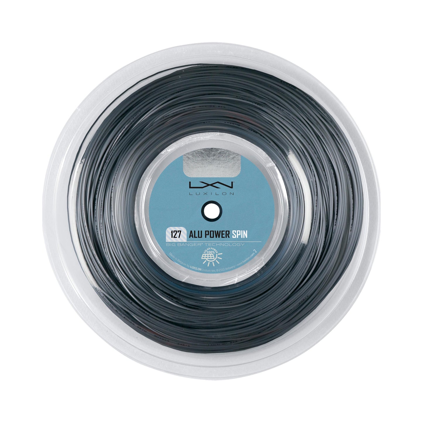 Luxilon Alu Power Spin Strenge,Rulle 220m-Sølv Luxilon Alu Power Spin Strenge,Rulle 220m-Sølv