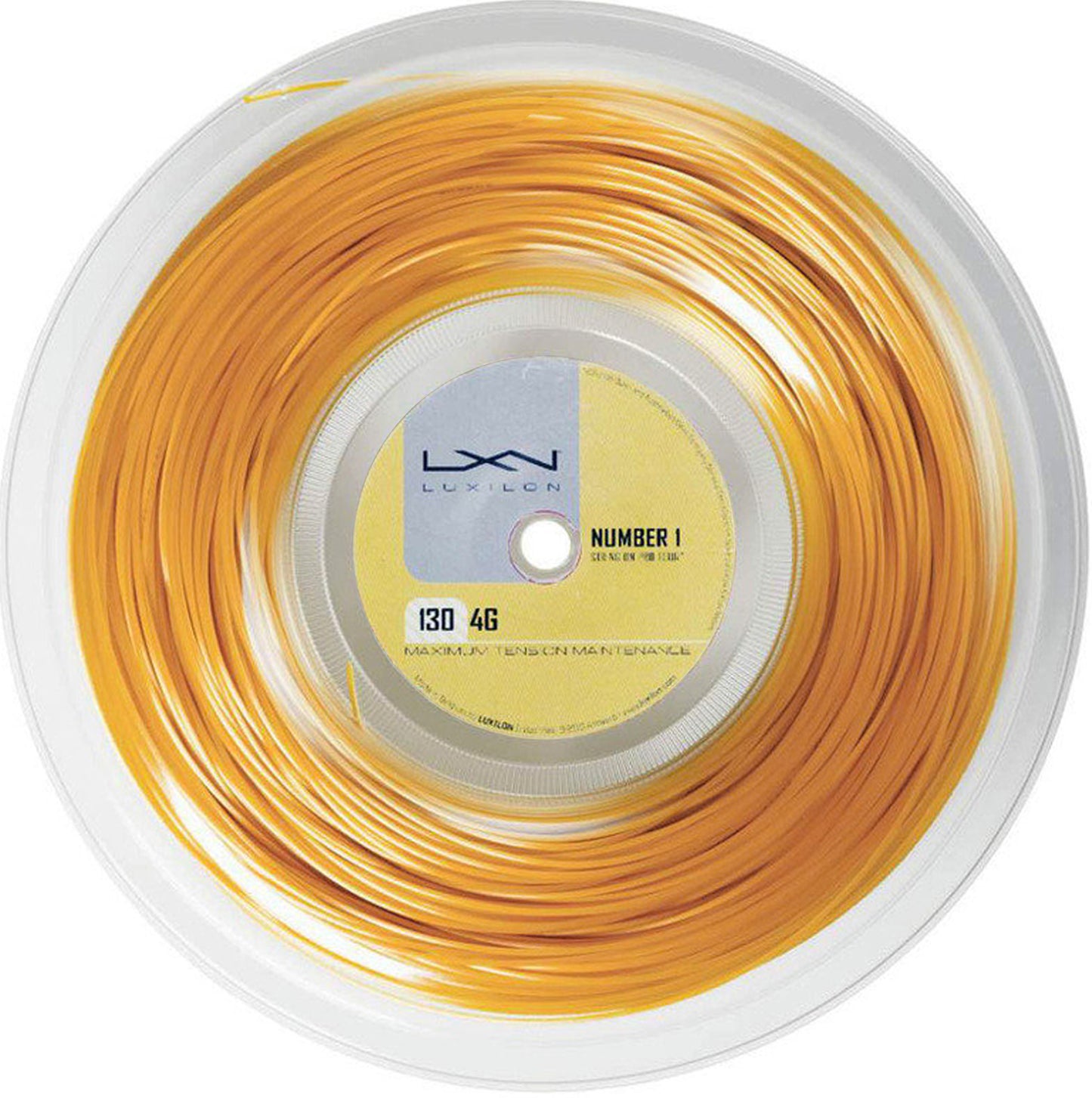 Luxilon 4G Strenge,Rulle 200m-Guld Luxilon 4G Strenge,Rulle 200m-Guld