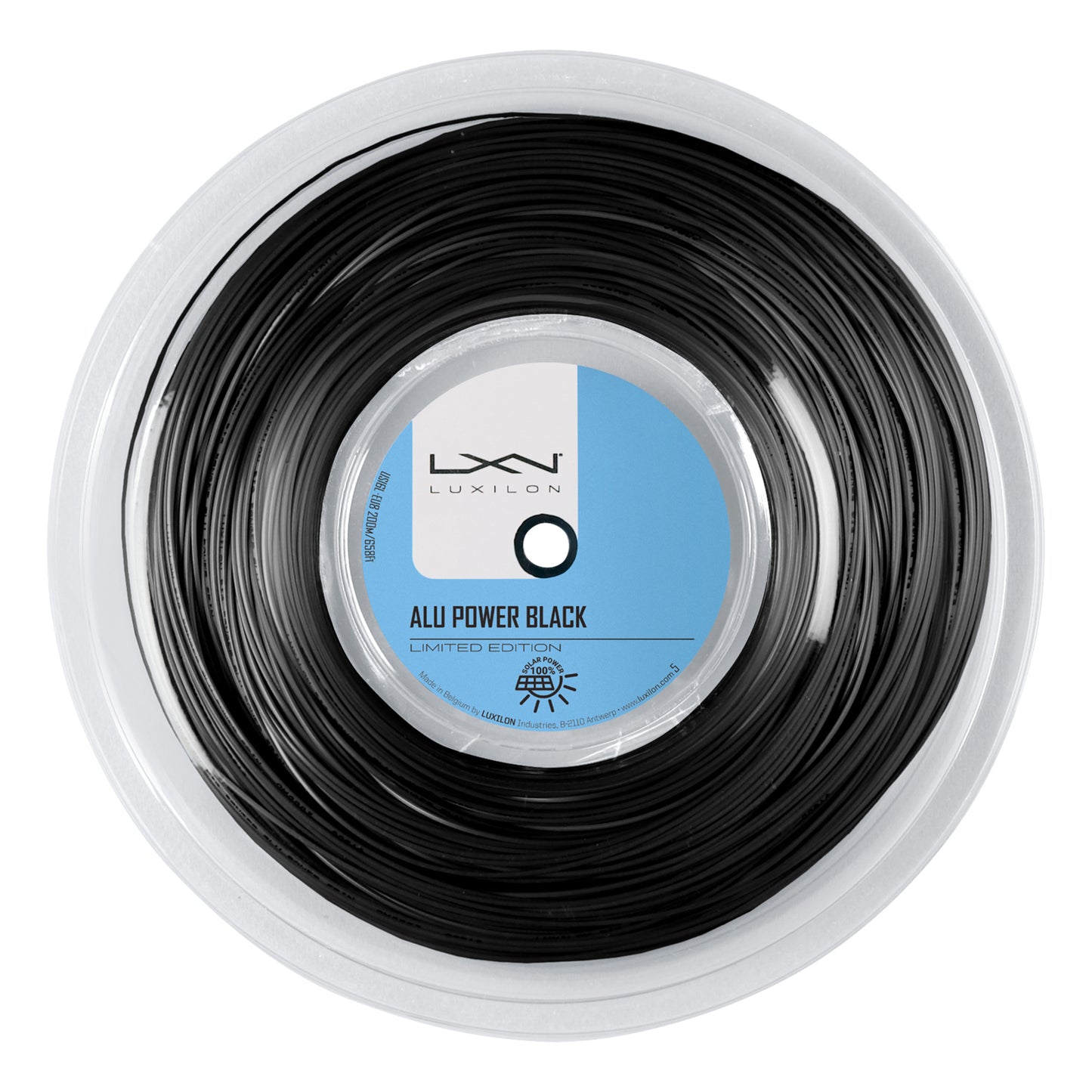 Luxilon Alu Power Black Ltd Strenge,Rulle 200m-Sort Luxilon Alu Power Black Ltd Strenge,Rulle 200m-Sort