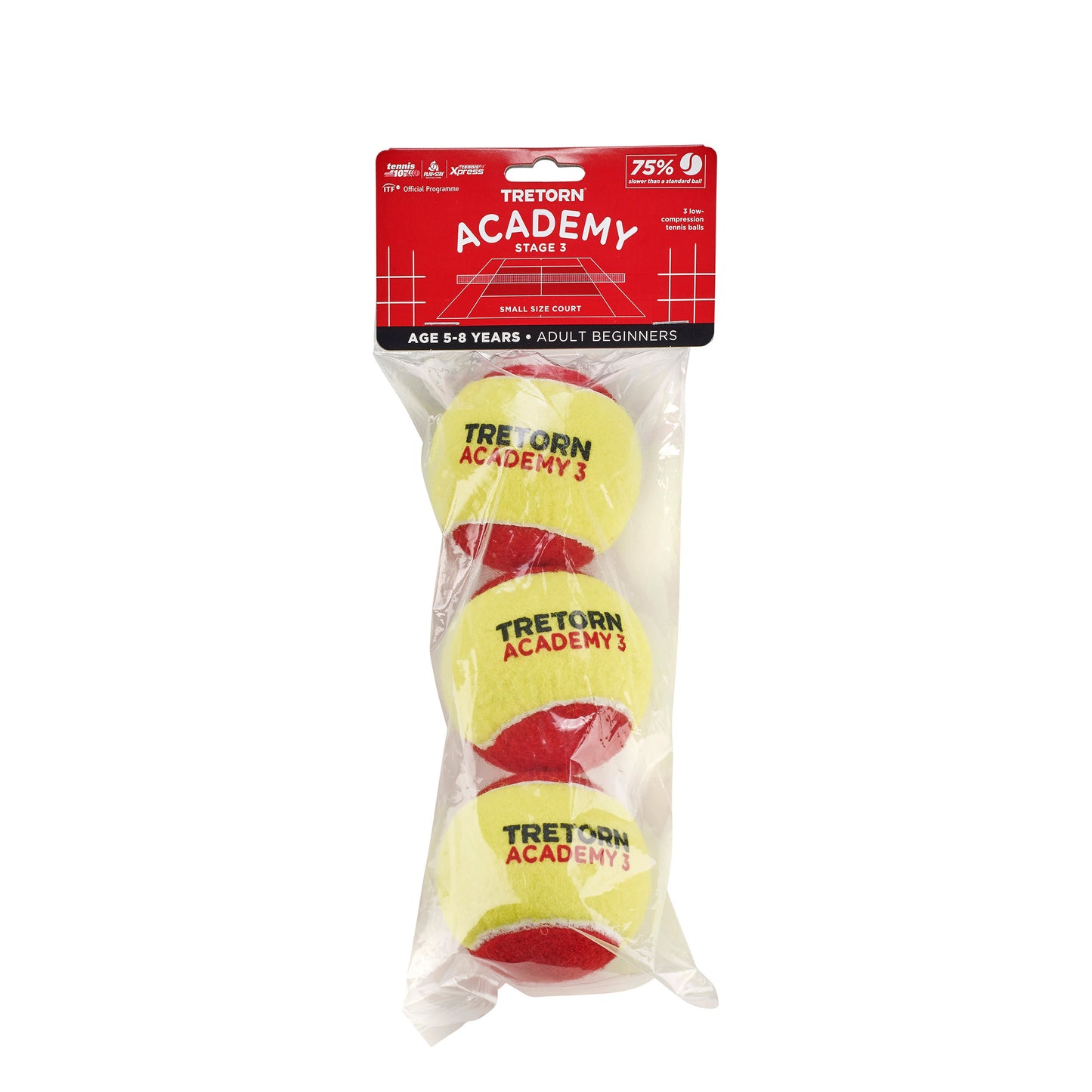 Tretorn Academy Red Pakke Med 3 Tretorn Academy Red Pakke Med 3