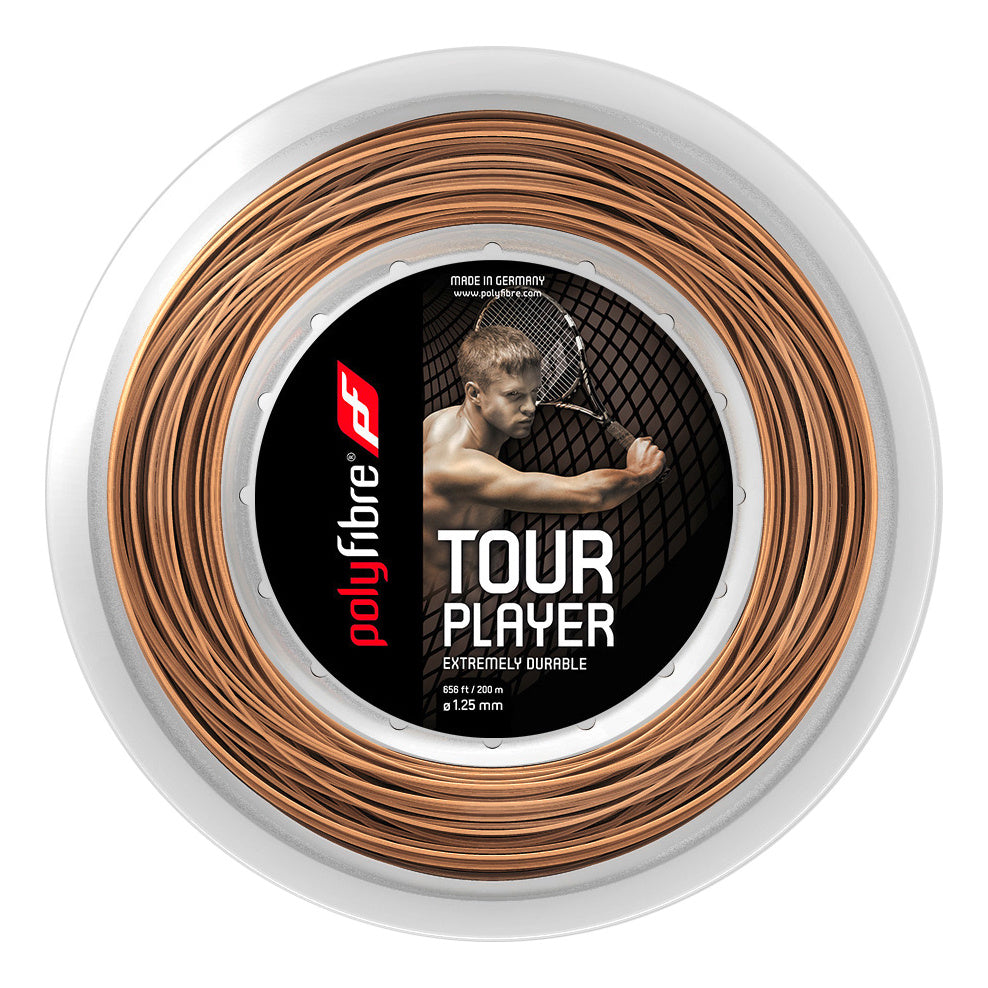 Polyfibre Tour Player Strenge,Rulle 200m-Naturfarvet Polyfibre Tour Player Strenge,Rulle 200m-Naturfarvet