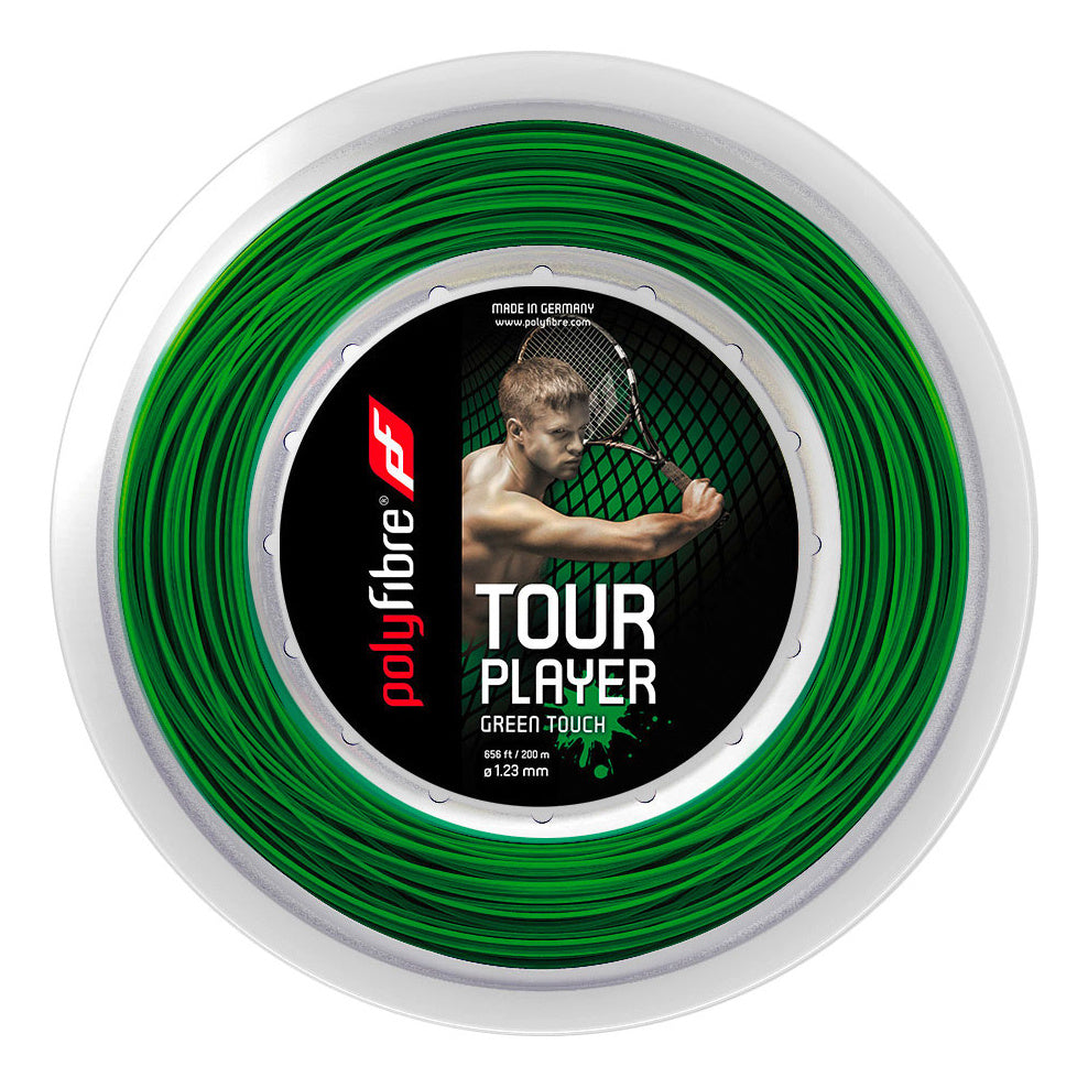 Polyfibre Tour Player Touch Strenge,Rulle 200m-Grøn Polyfibre Tour Player Touch Strenge,Rulle 200m-Grøn