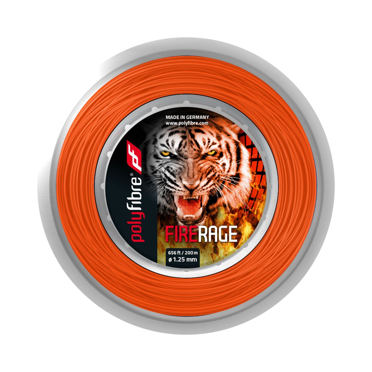 Polyfibre Fire Rage 200m Strenge,Rulle-Rød Polyfibre Fire Rage 200m Strenge,Rulle-Rød