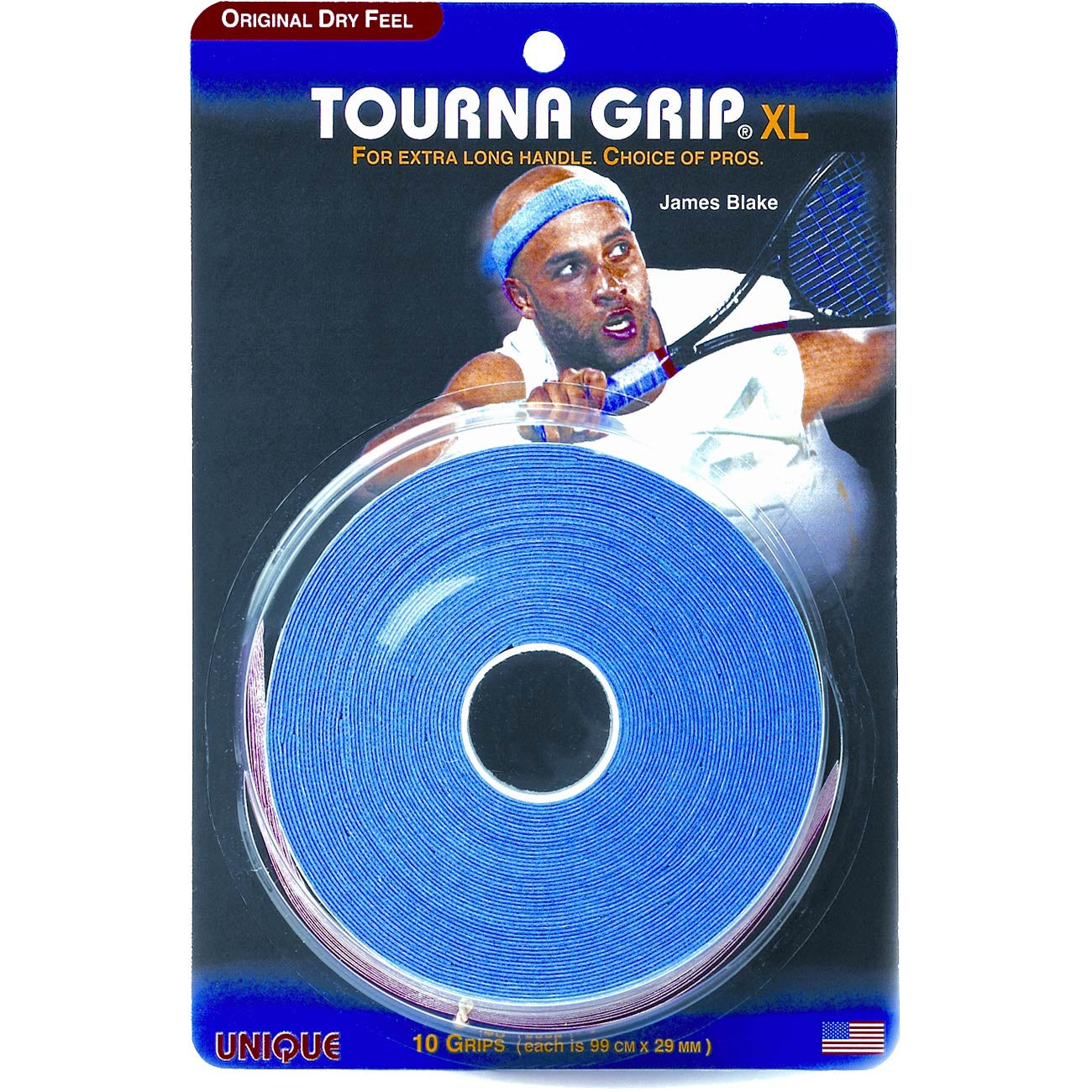 Tourna Grip XL Pakke Med 10-Blå Tourna Grip XL Pakke Med 10-Blå