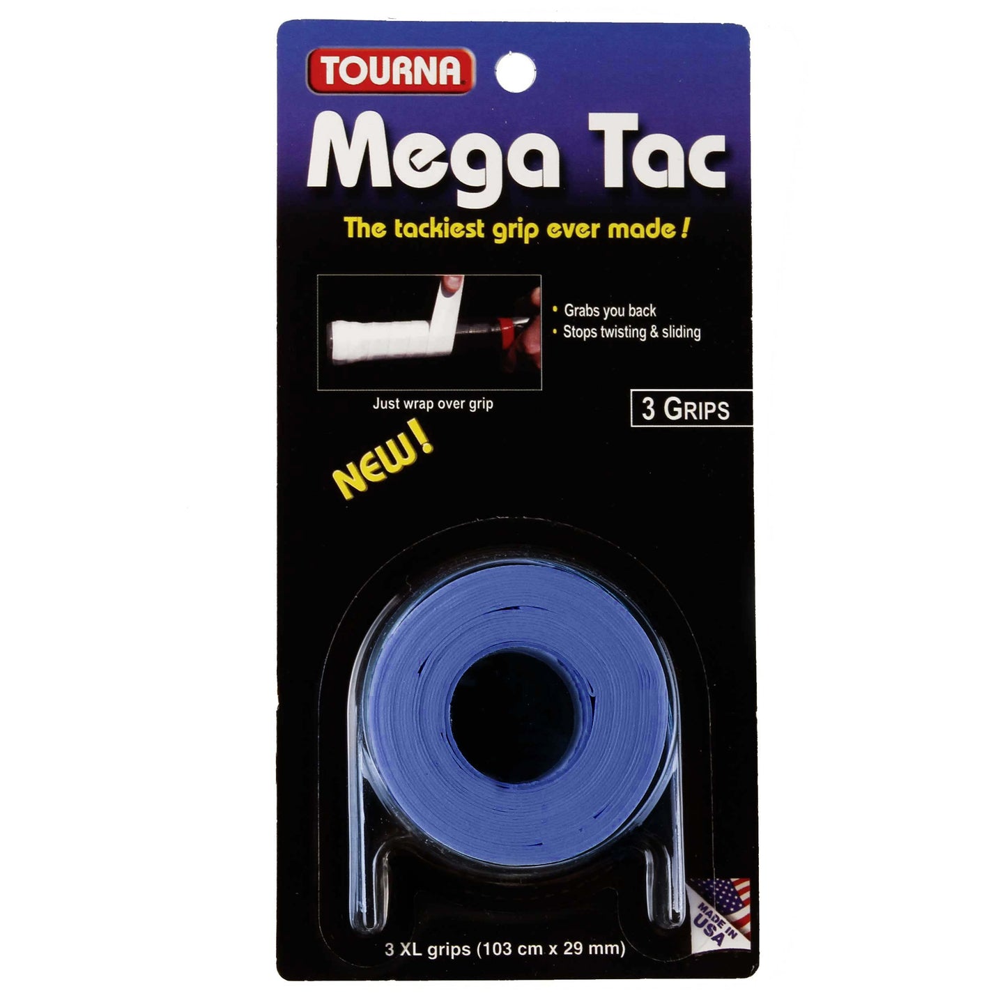 Tourna Mega Tac Pakke Med 3-Blå Tourna Mega Tac Pakke Med 3-Blå