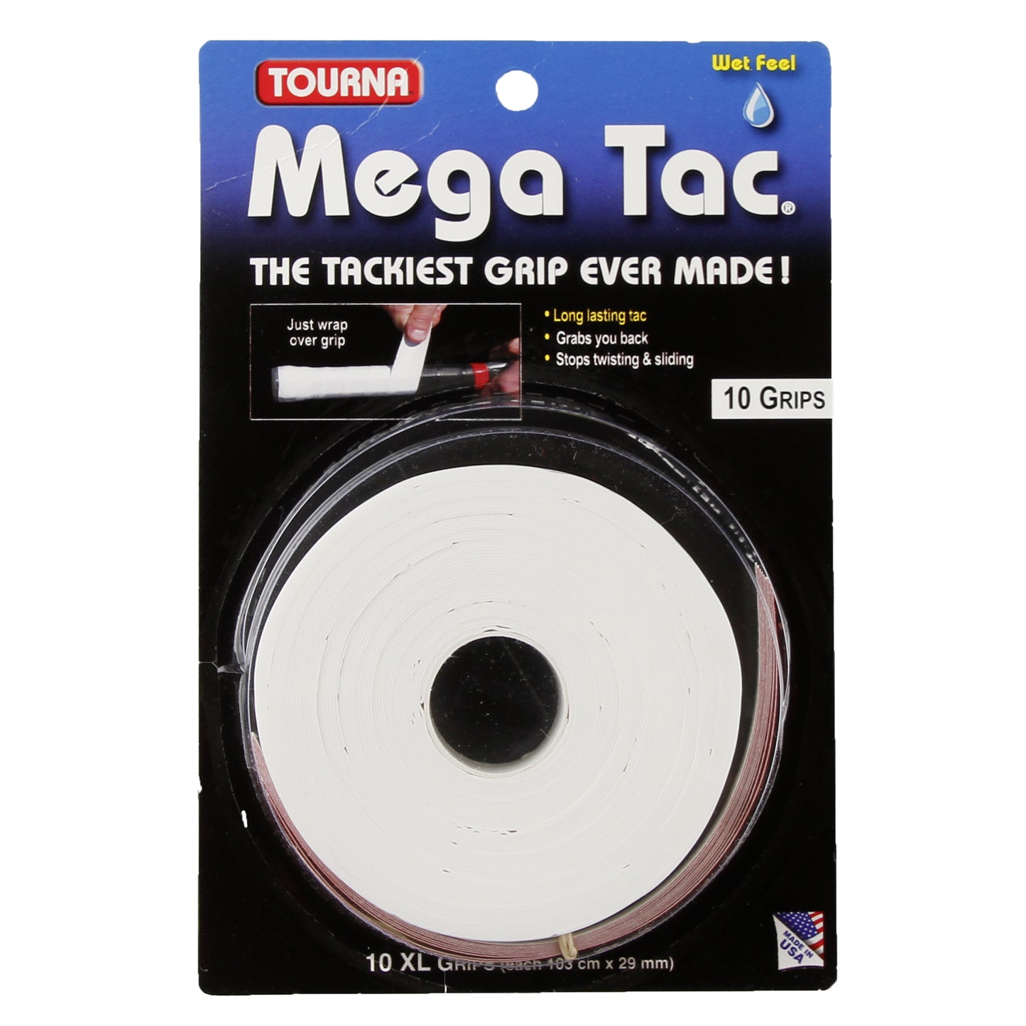 Tourna Mega Tac Pakke Med 10-Hvid Tourna Mega Tac Pakke Med 10-Hvid