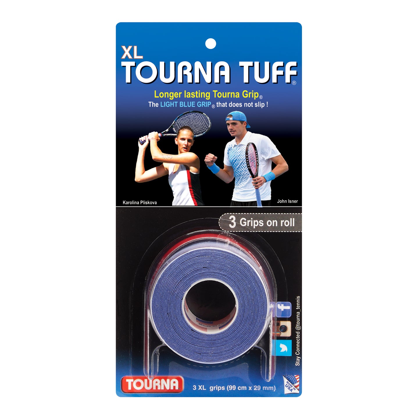 Tourna Tuff Pakke Med 3-Blå Tourna Tuff Pakke Med 3-Blå