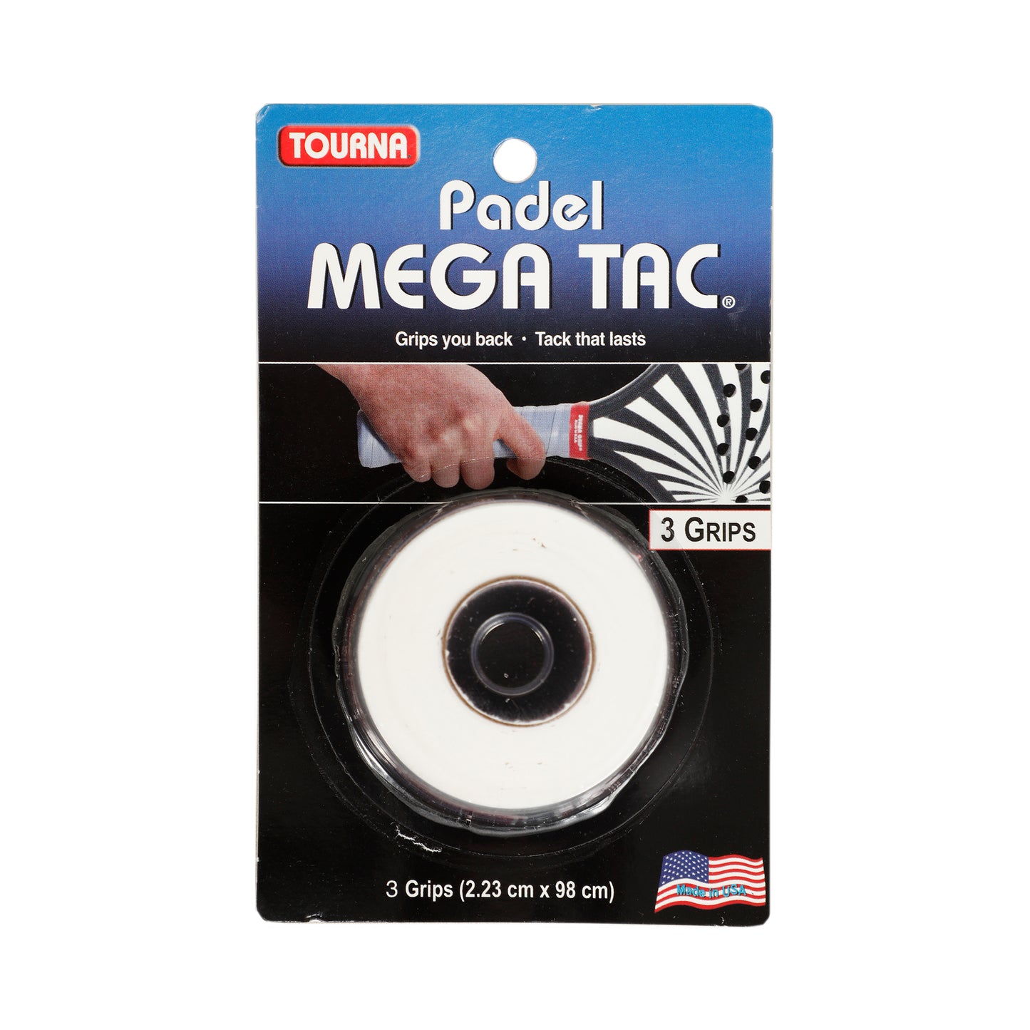 Tourna Padel Mega Tac Pakke Med 3-Hvid Tourna Padel Mega Tac Pakke Med 3-Hvid