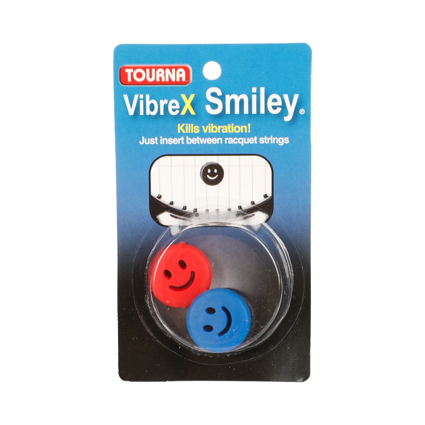 Tourna Vibrex Smile Dæmper Pakke Med 3-Rød,Sort Tourna Vibrex Smile Dæmper Pakke Med 3-Rød,Sort
