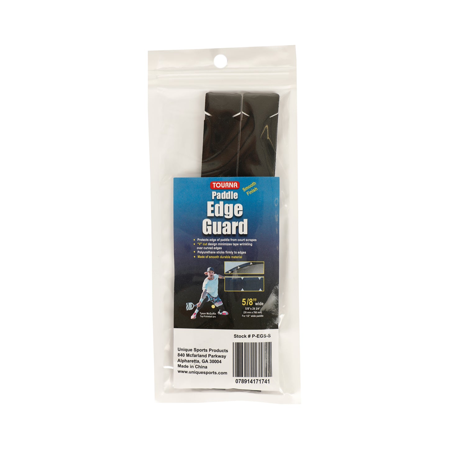 Tourna Padel Edge Guard 15mm Beskyttelsestape Til Pickleball-ramme-Sort Tourna Padel Edge Guard 15mm Beskyttelsestape Til Pickleball-ramme-Sort