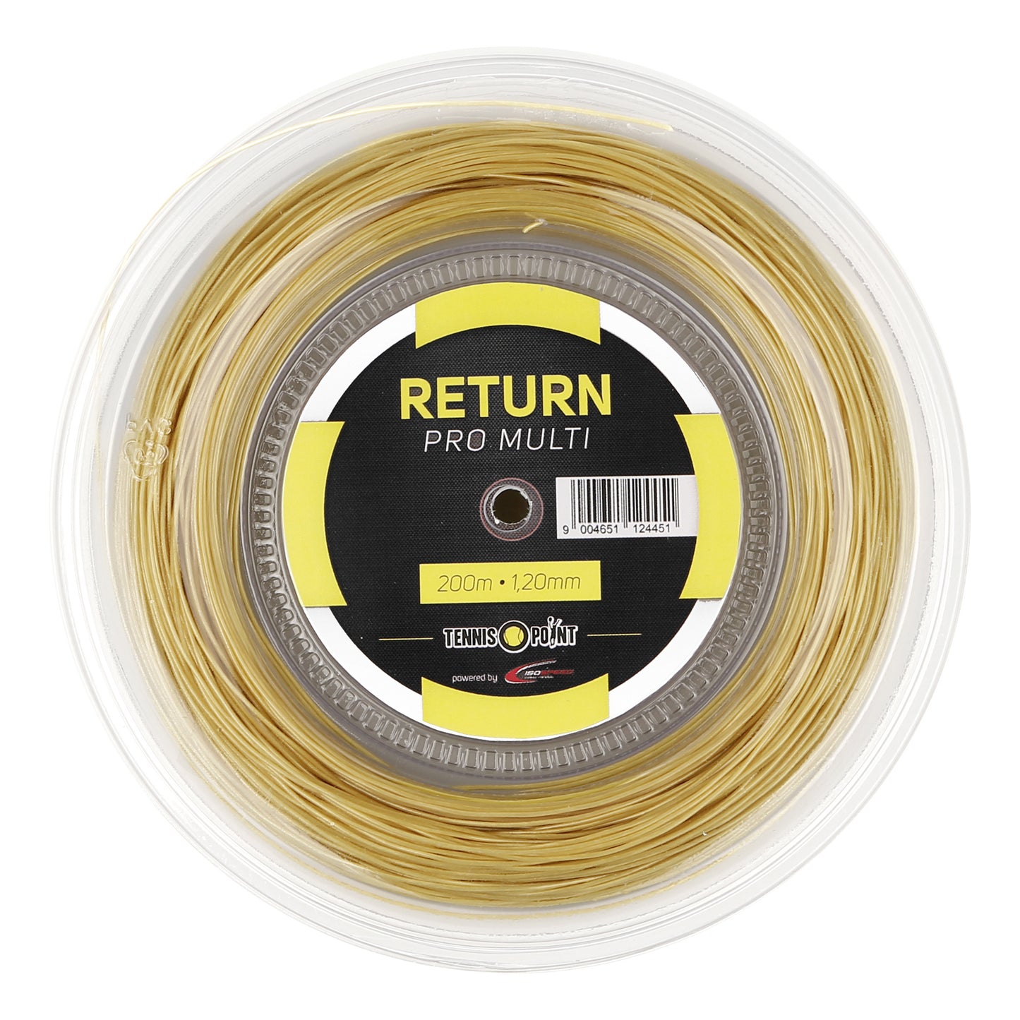 Tennis-Point Return Pro Multi Strenge, rulle 200m - naturfarvet Tennis-Point Return Pro Multi Strenge, rulle 200m - naturfarvet