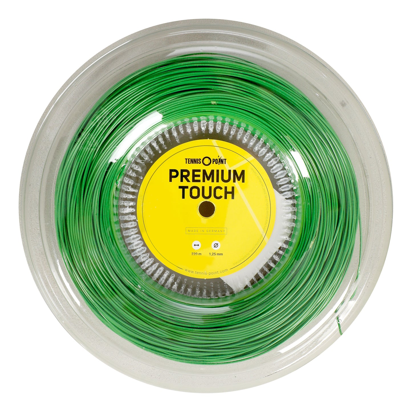 Tennis-Point Premium Touch Strenge, rulle 220m - grøn Tennis-Point Premium Touch Strenge, rulle 220m - grøn