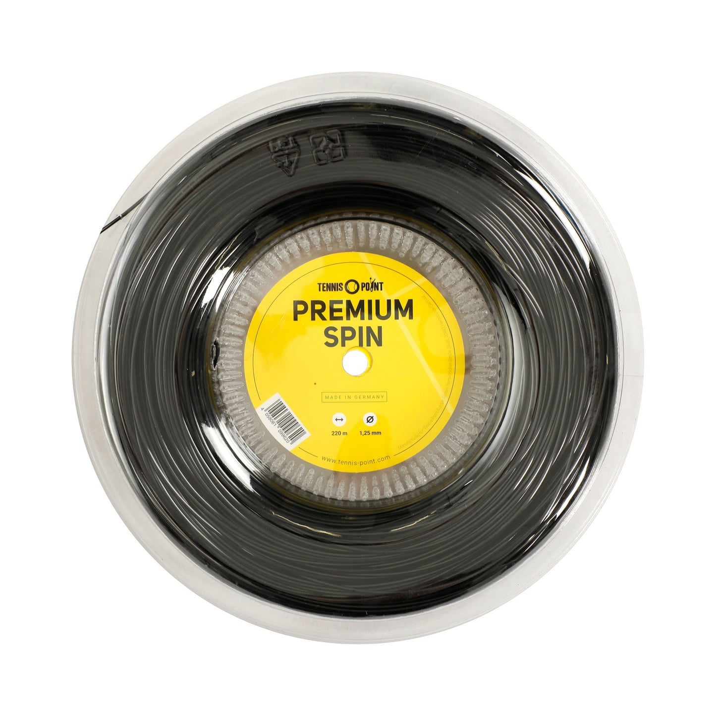 Tennis-Point Premium Spin Strenge,Rulle 220m-Sort Tennis-Point Premium Spin Strenge,Rulle 220m-Sort