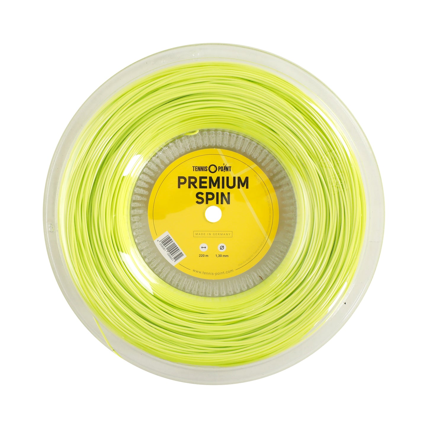 Tennis-Point Premium Spin Strenge,Rulle 220m-Lime Tennis-Point Premium Spin Strenge,Rulle 220m-Lime