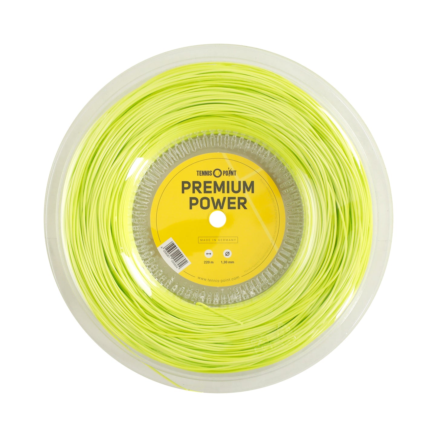 Tennis-Point Premium Power Strenge,Rulle 220m-Lime Tennis-Point Premium Power Strenge,Rulle 220m-Lime
