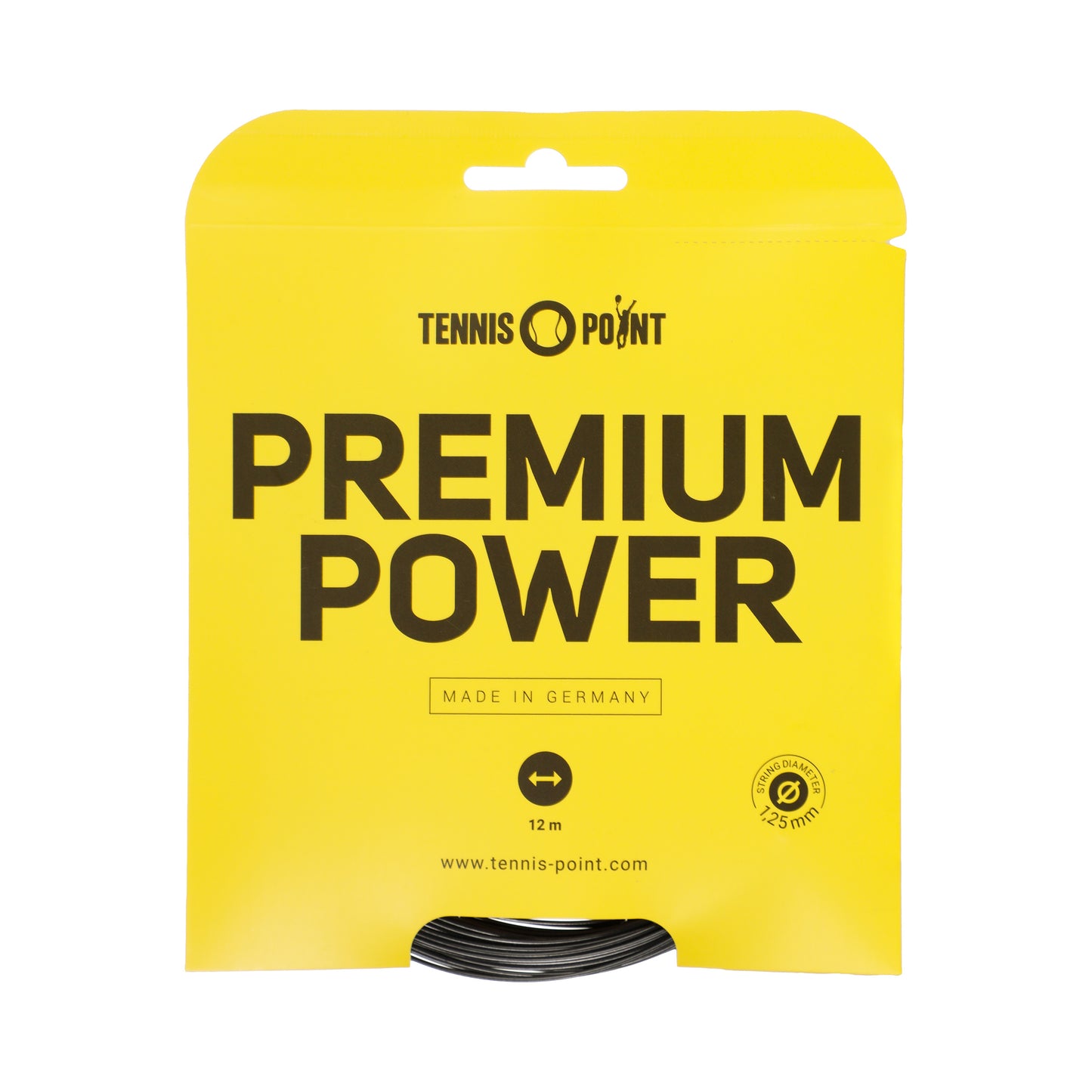 Tennis-Point Premium Power Strengesæt 12m-Sort Tennis-Point Premium Power Strengesæt 12m-Sort