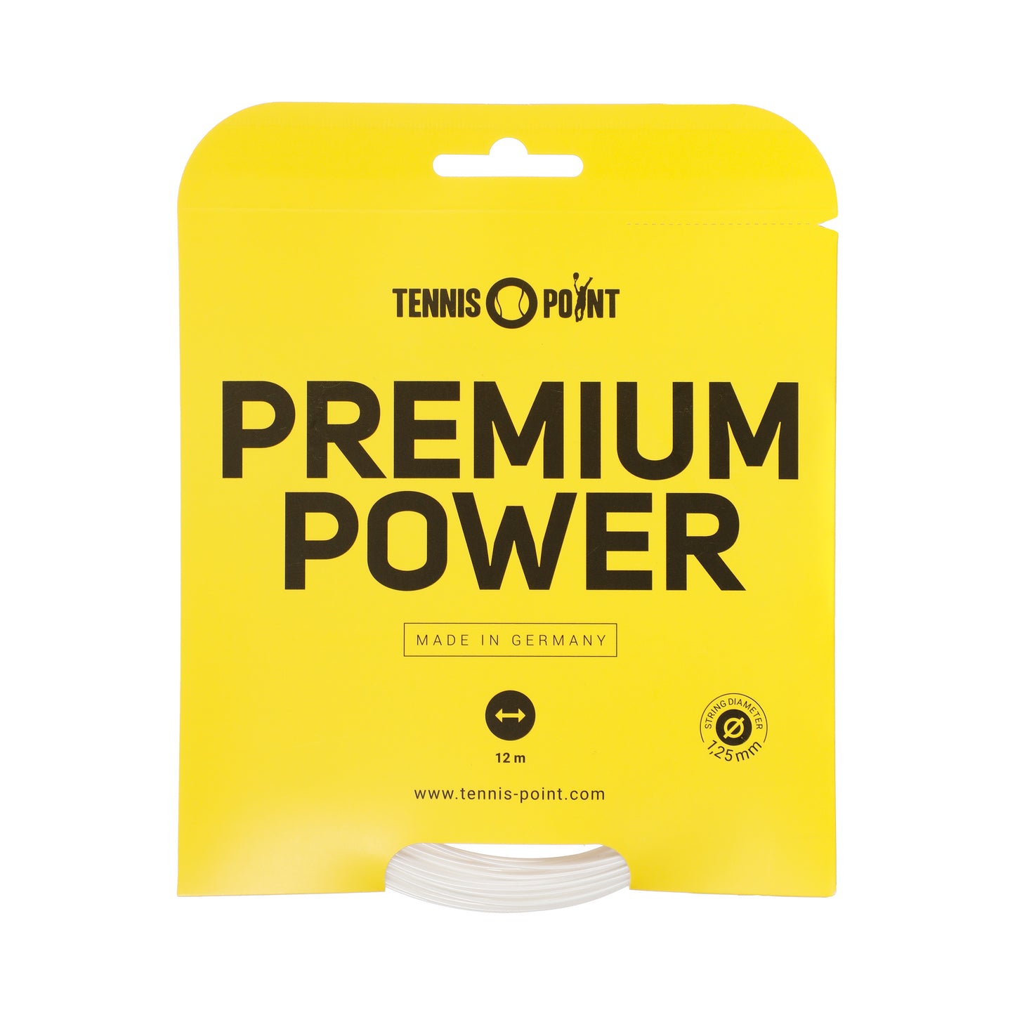 Tennis-Point Premium Power Strengesæt 12m-Hvid Tennis-Point Premium Power Strengesæt 12m-Hvid