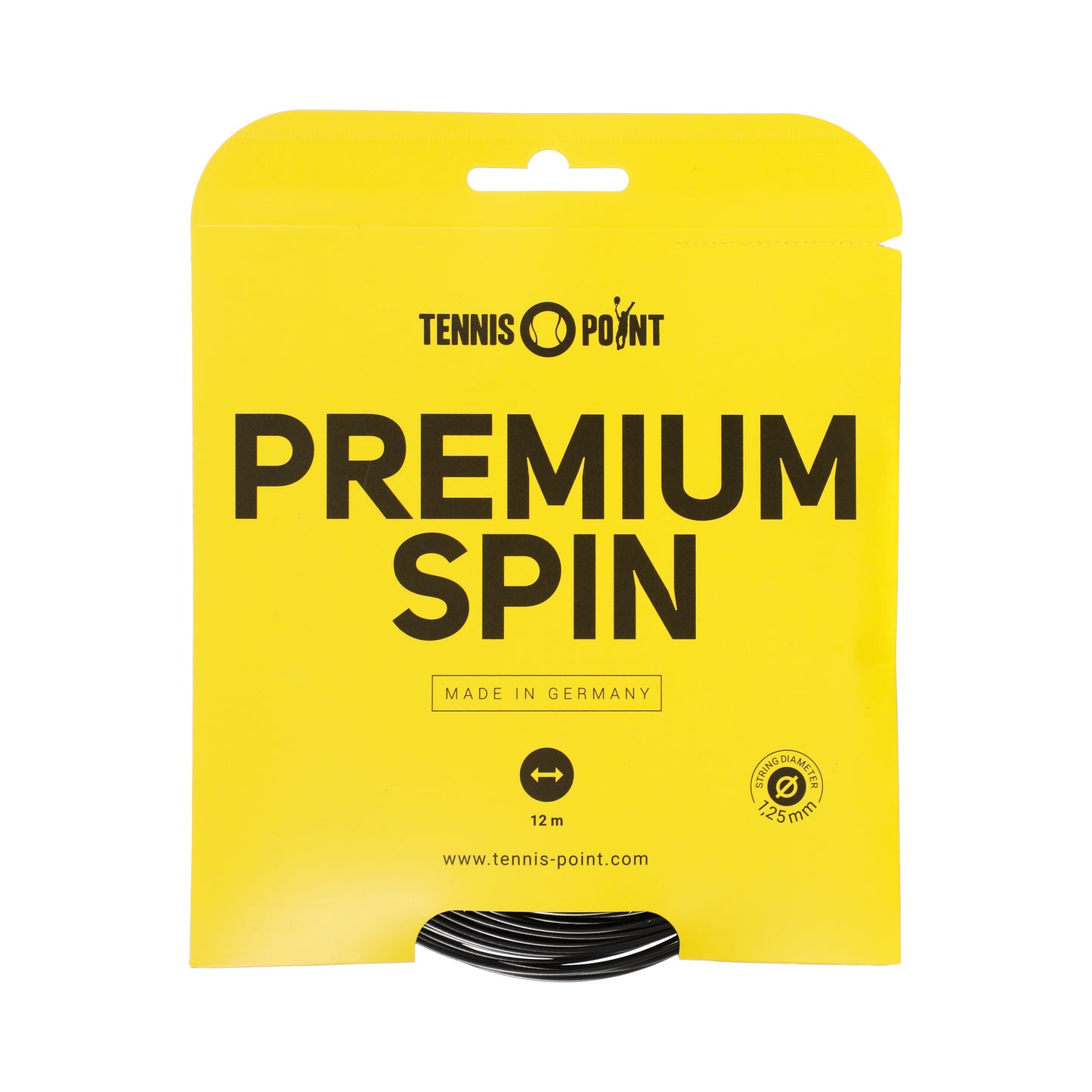 Tennis-Point Premium Spin Strengesæt 12m-Sort Tennis-Point Premium Spin Strengesæt 12m-Sort