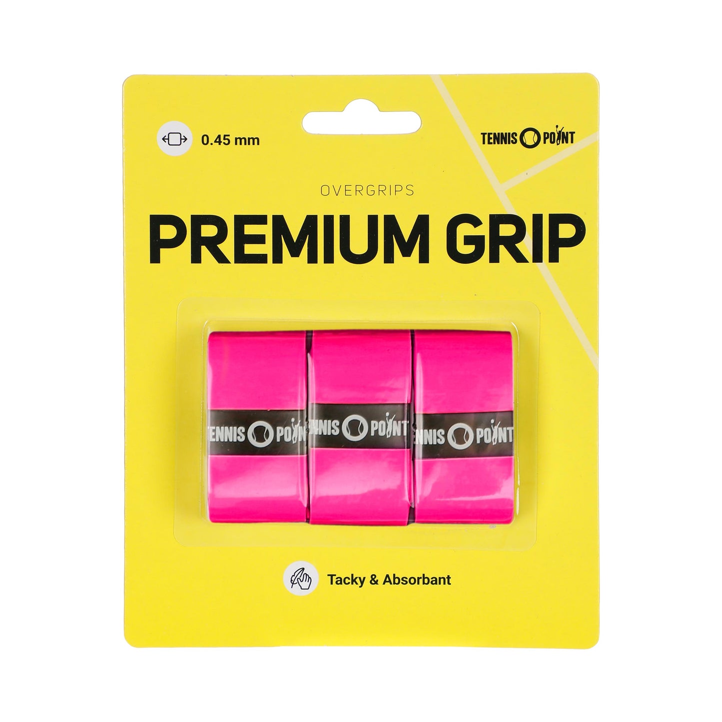 Tennis-Point Premium Grip Pakke Med 3-Pink Tennis-Point Premium Grip Pakke Med 3-Pink