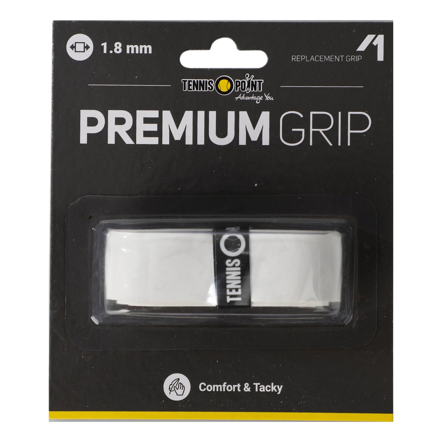 Tennis-Point Premium Grip Pakke Med 1-Hvid Tennis-Point Premium Grip Pakke Med 1-Hvid