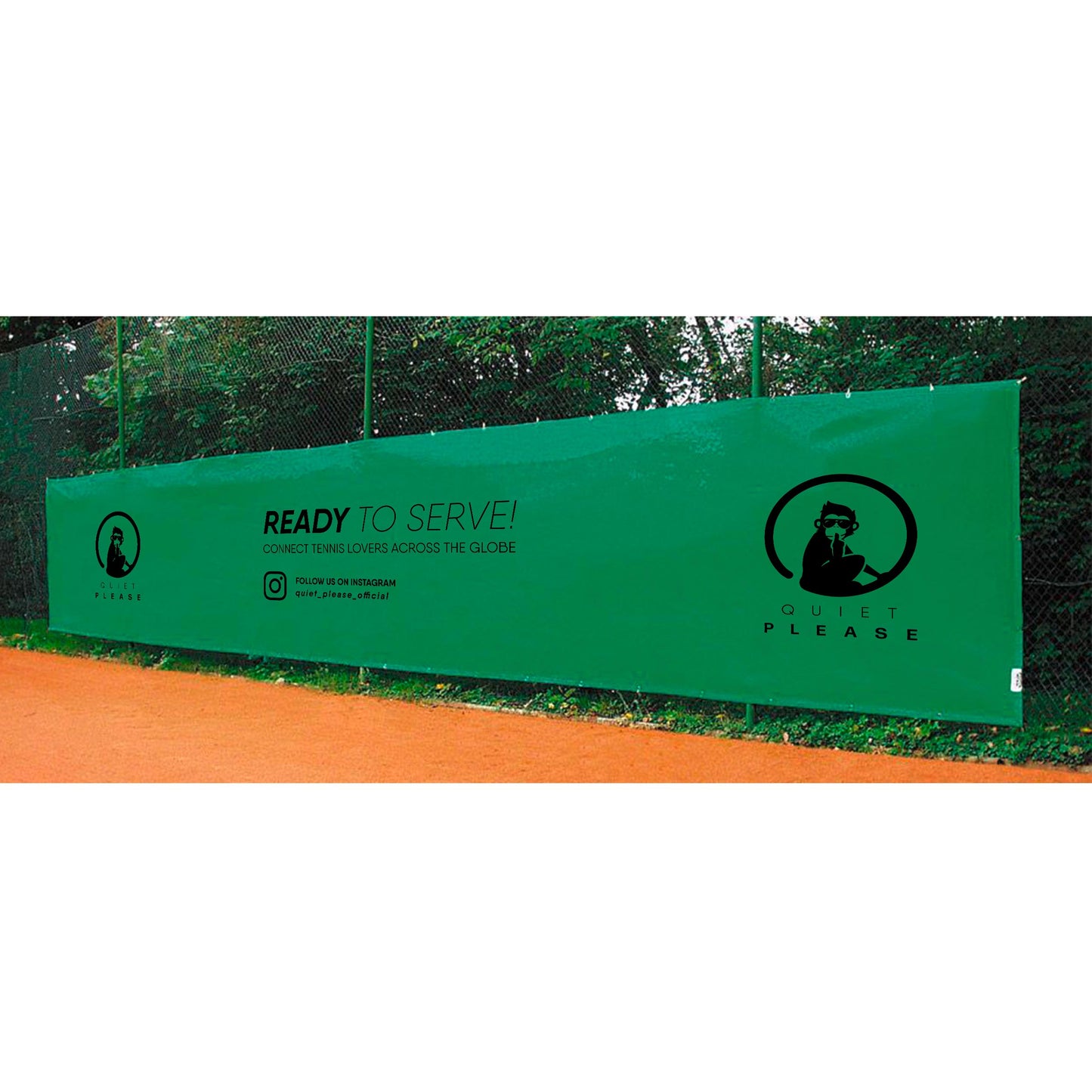 Tennis-Point Quiet Please 12x2m Afskærmning-Grøn Tennis-Point Quiet Please 12x2m Afskærmning-Grøn