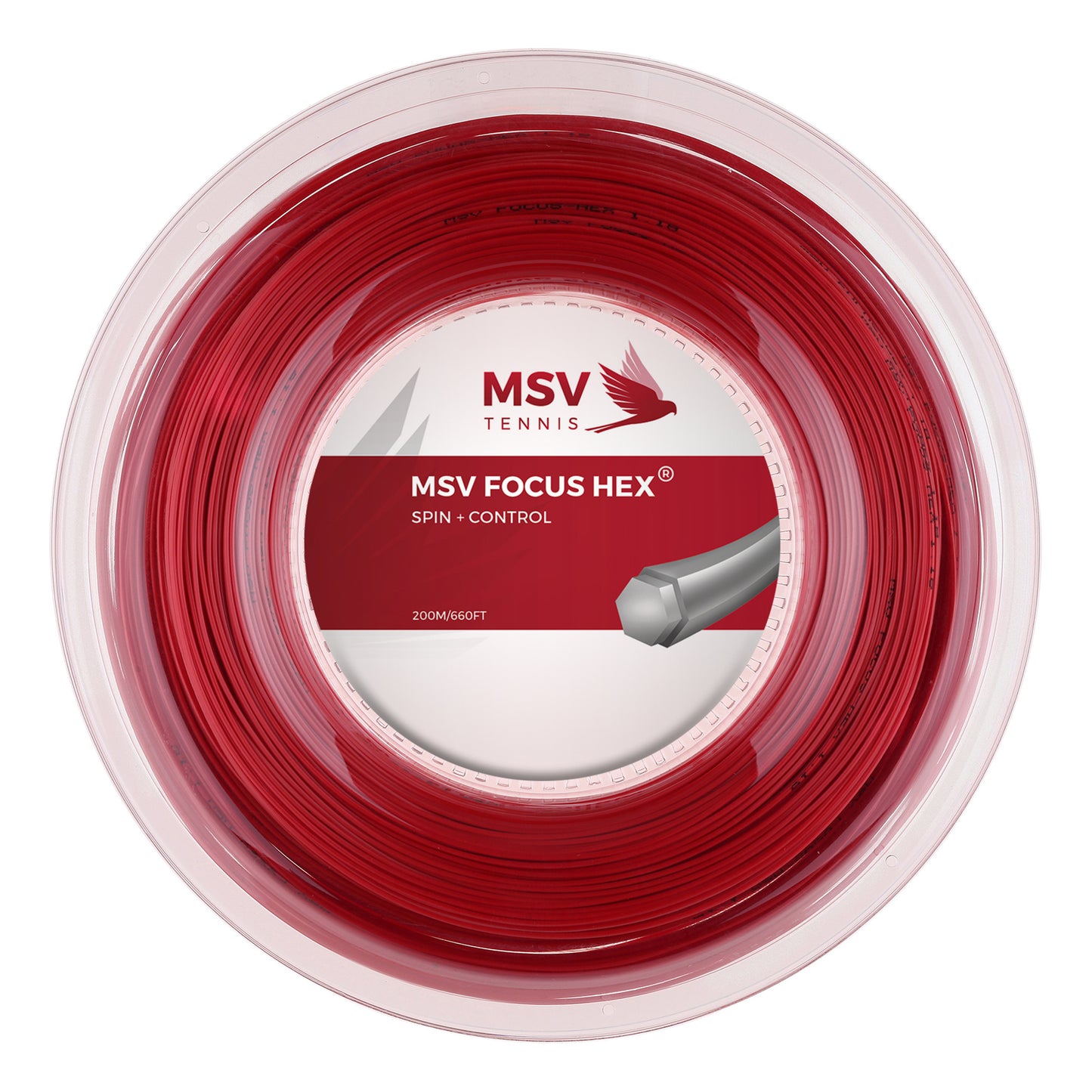 MSV Focus-HEX Strenge,Rulle 200m-Rød MSV Focus-HEX Strenge,Rulle 200m-Rød