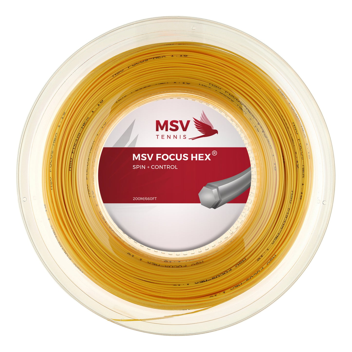 MSV Focus-HEX Strenge,Rulle 200m-Gul MSV Focus-HEX Strenge,Rulle 200m-Gul