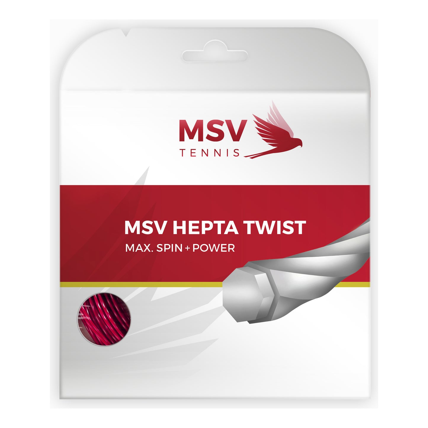 MSV Hepta-Twist Strengesæt 12m-Rød MSV Hepta-Twist Strengesæt 12m-Rød