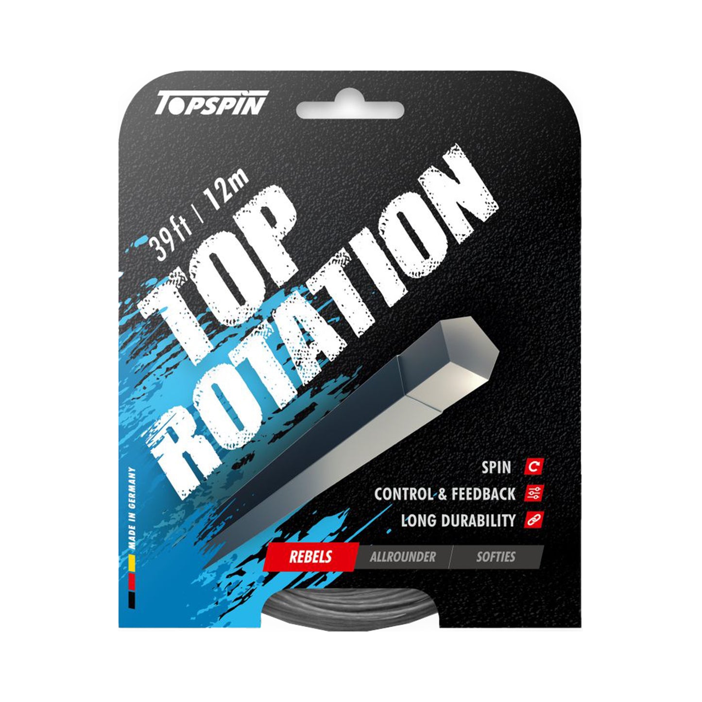 Topspin Top Rotation 12m Strengesæt-Grå Topspin Top Rotation 12m Strengesæt-Grå