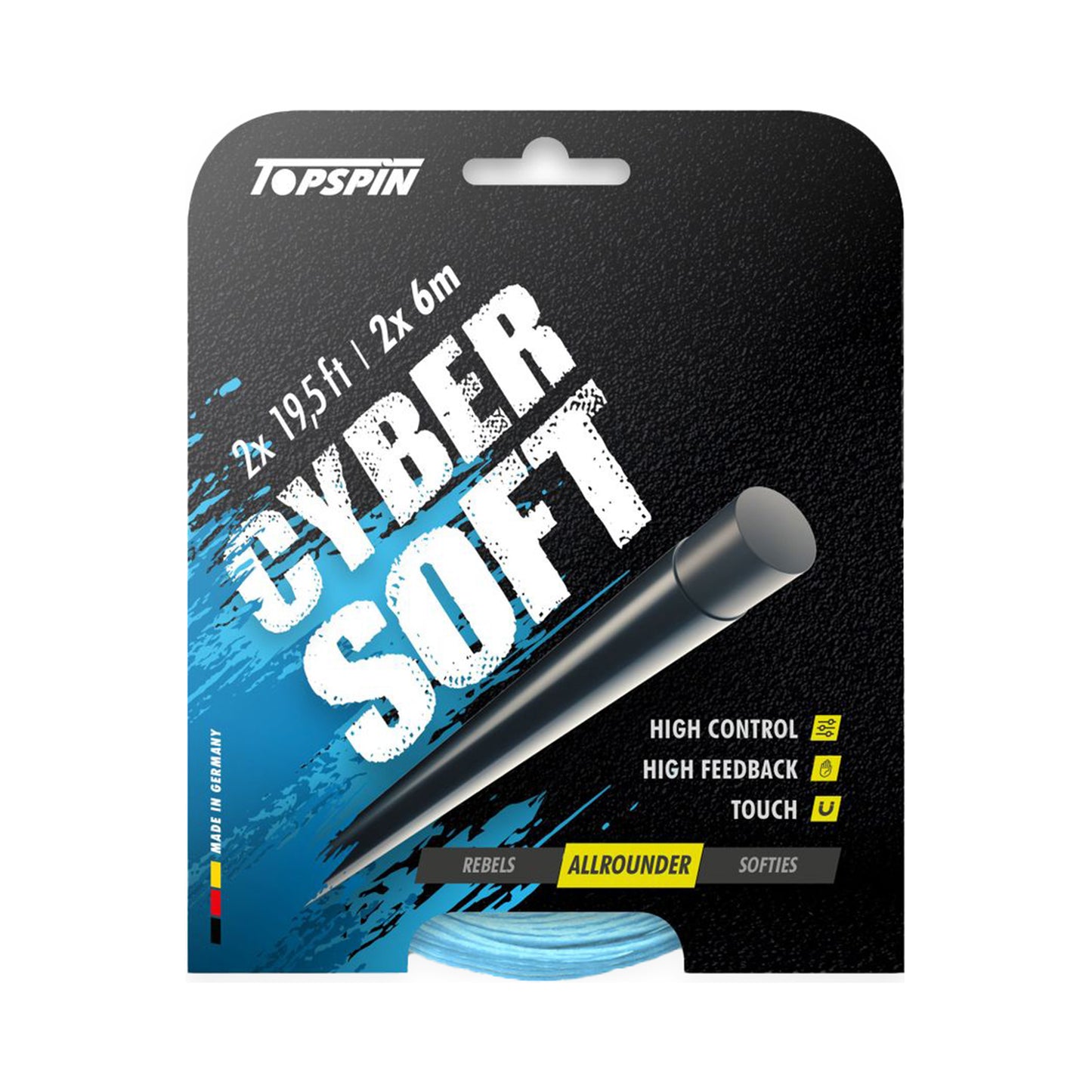 Topspin Cyber Soft 12m Strengesæt-Lyseblå Topspin Cyber Soft 12m Strengesæt-Lyseblå