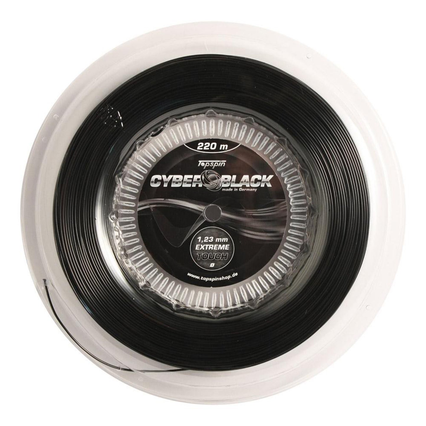 Topspin Cyber Black 220m Strenge,Rulle-Sort Topspin Cyber Black 220m Strenge,Rulle-Sort