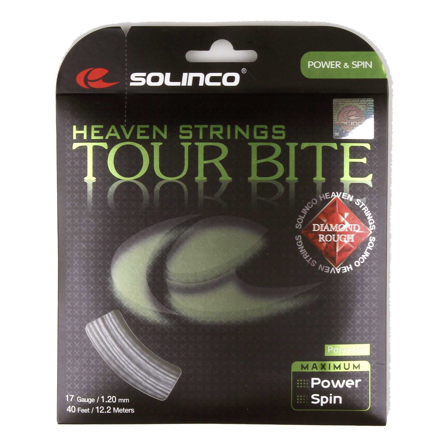 Solinco Tour Bite Diamond Rough Strengesæt 12,2m-Sølv Solinco Tour Bite Diamond Rough Strengesæt 12,2m-Sølv