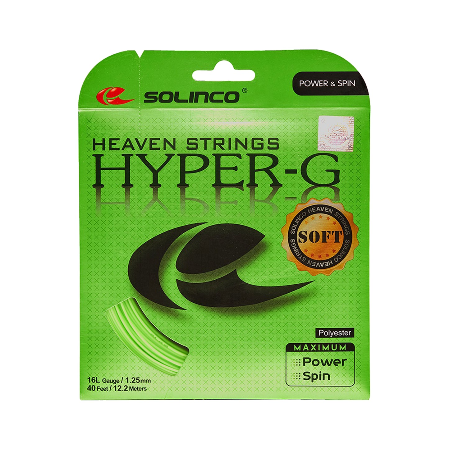 Solinco Hyper-G Soft Strengesæt 12,2m-Grøn Solinco Hyper-G Soft Strengesæt 12,2m-Grøn