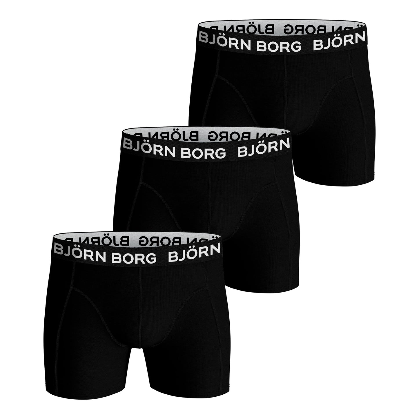 Björn Borg Stretch Boksershorts Pakke Med 3 Herrer-Sort Björn Borg Stretch Boksershorts Pakke Med 3 Herrer-Sort